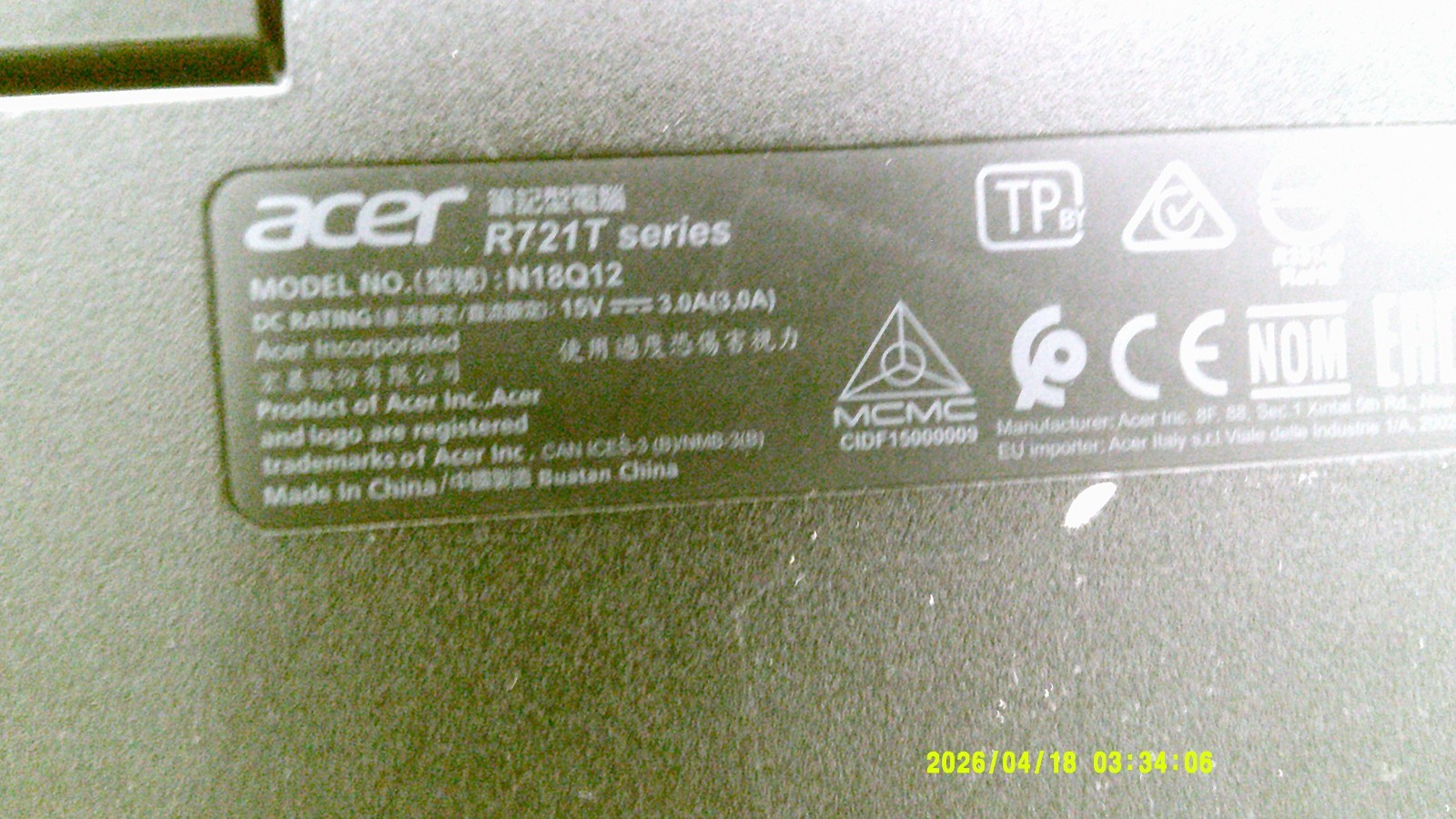 Lot of 5 Acer Chromebook R721T-A692 11.6″ Touchscreen Laptops – FOR PARTS / REPA