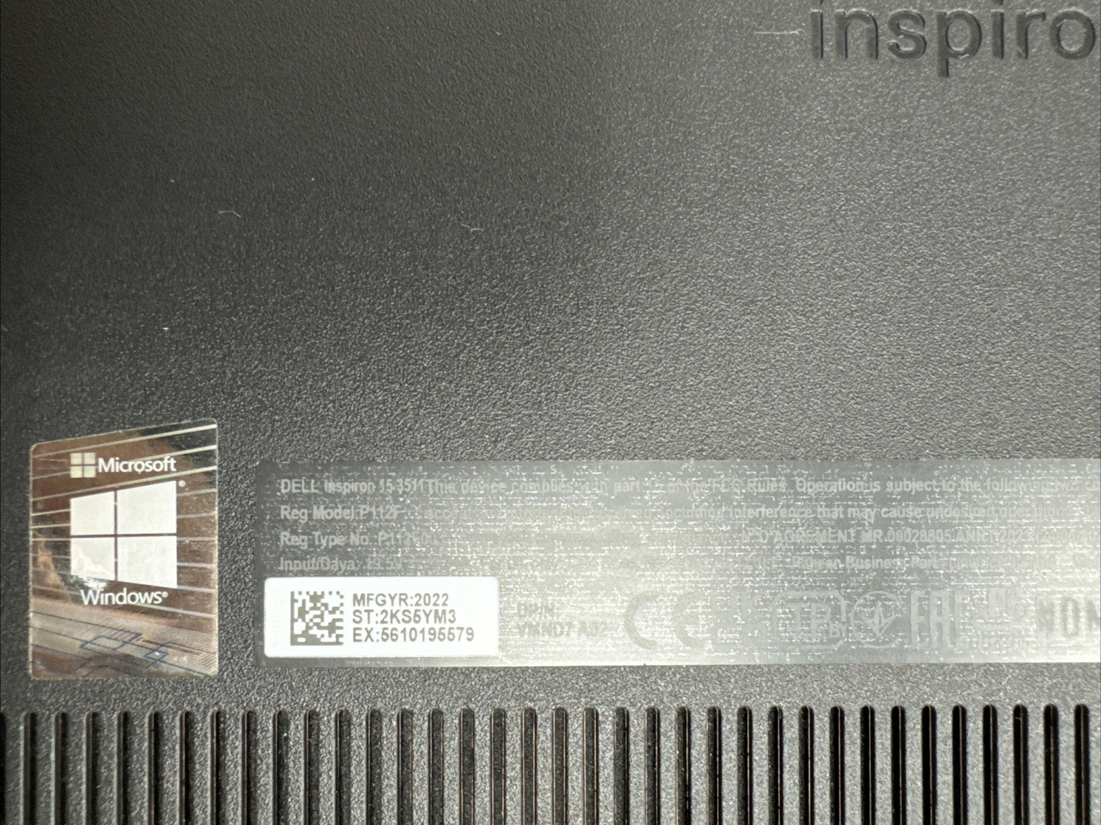 Dell Inspiron 15 3511 | i5-1035G1 @ 1.00GHz/16GB/512GB SSD | Win11Pro (-174)