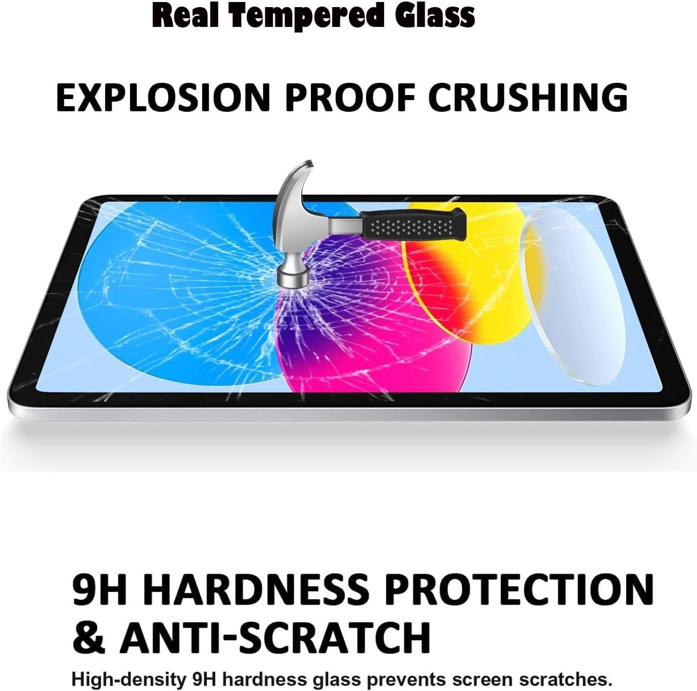 iPad A16 2025 11-inch/10.9 Screen Protector, HD Clear Tempered Glass Film Guard