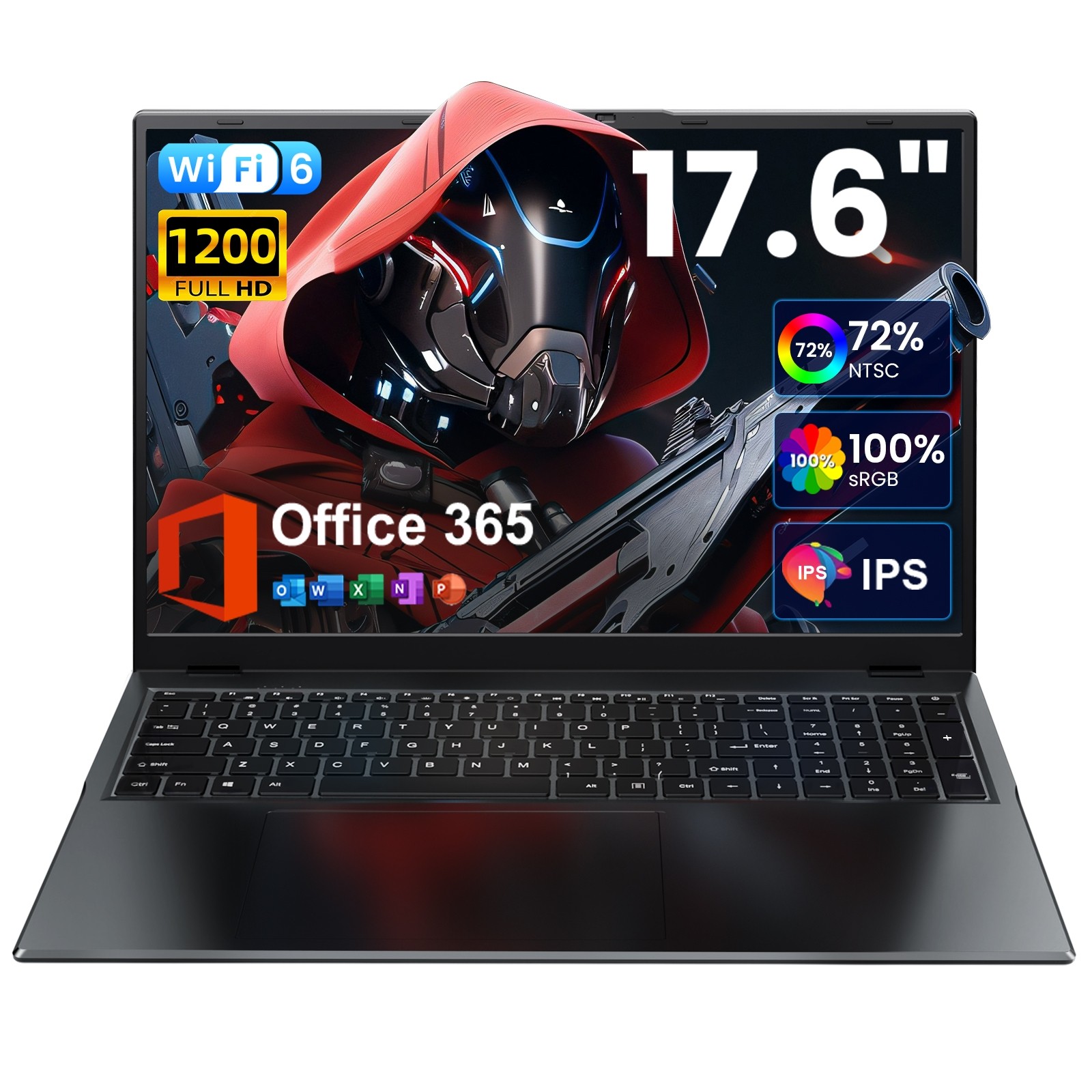 Jumper 17.6″ Laptop 16GB RAM 640GB SSD WIFI6 FHD 1920*1200 IPS 2.9GHz Windows 11