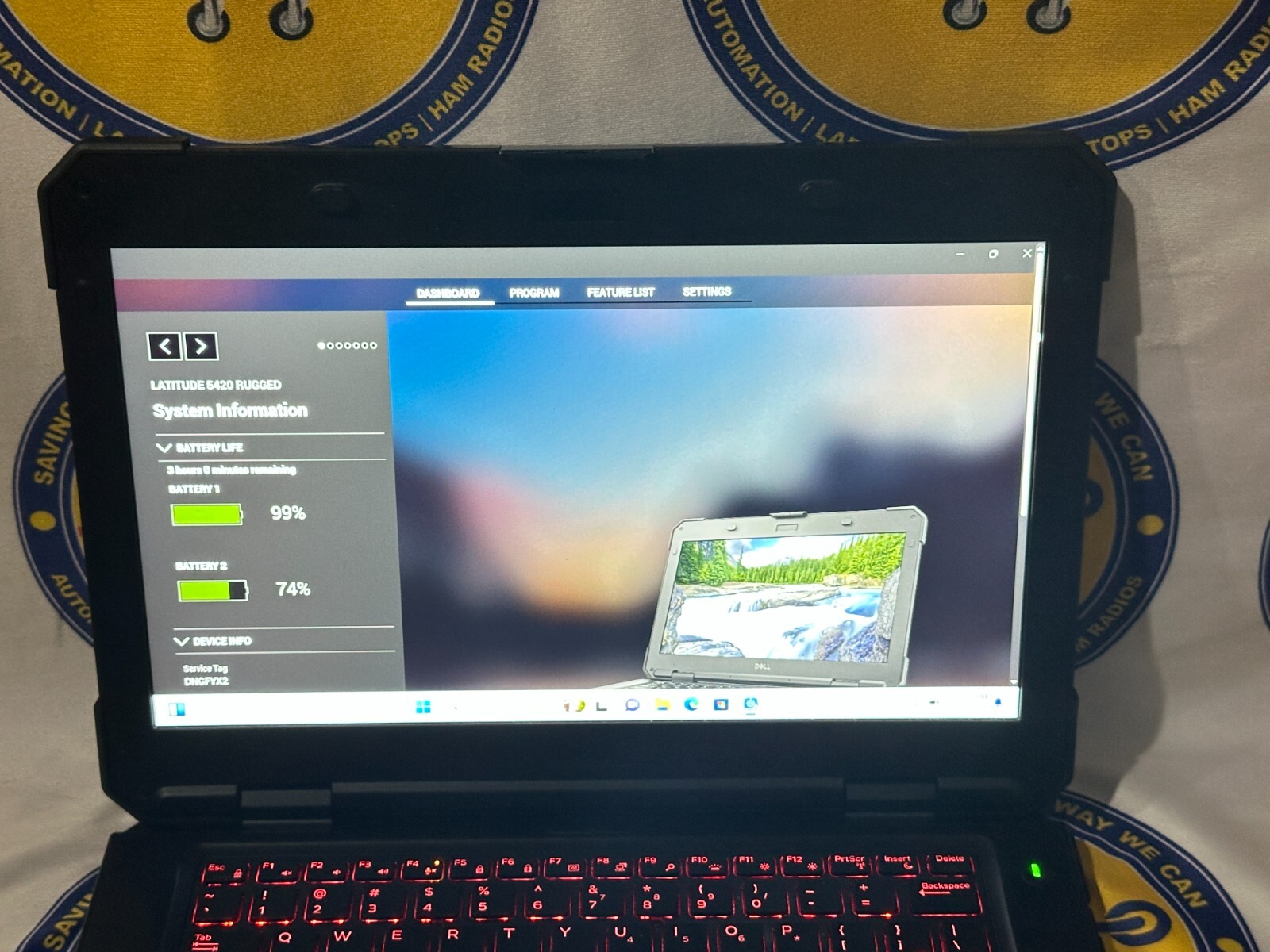 DELL LATITUDE RUGGED 5420 i7 8th 32GB RAM 1TB SSD WIN 11 GPS 4G LTE TOUCH LCD