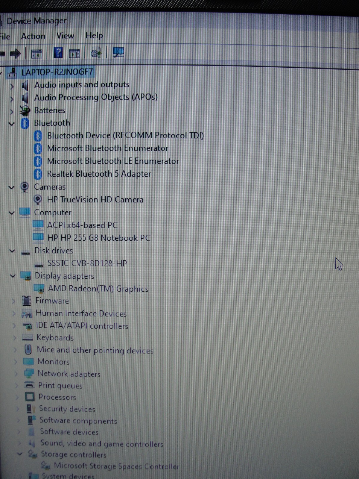 HP 255 G8 15.6” HD AMD 3020e 1.2GHz 4GB SSD Reset 128GB- Charger included