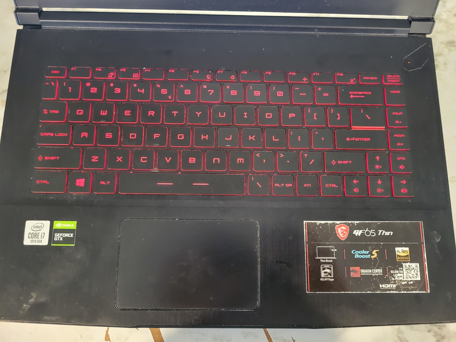 MSI GF65 Thin 10SDR 15.6″ i7-10750H 8GB GTX 1660 Ti 477GB SSD W11