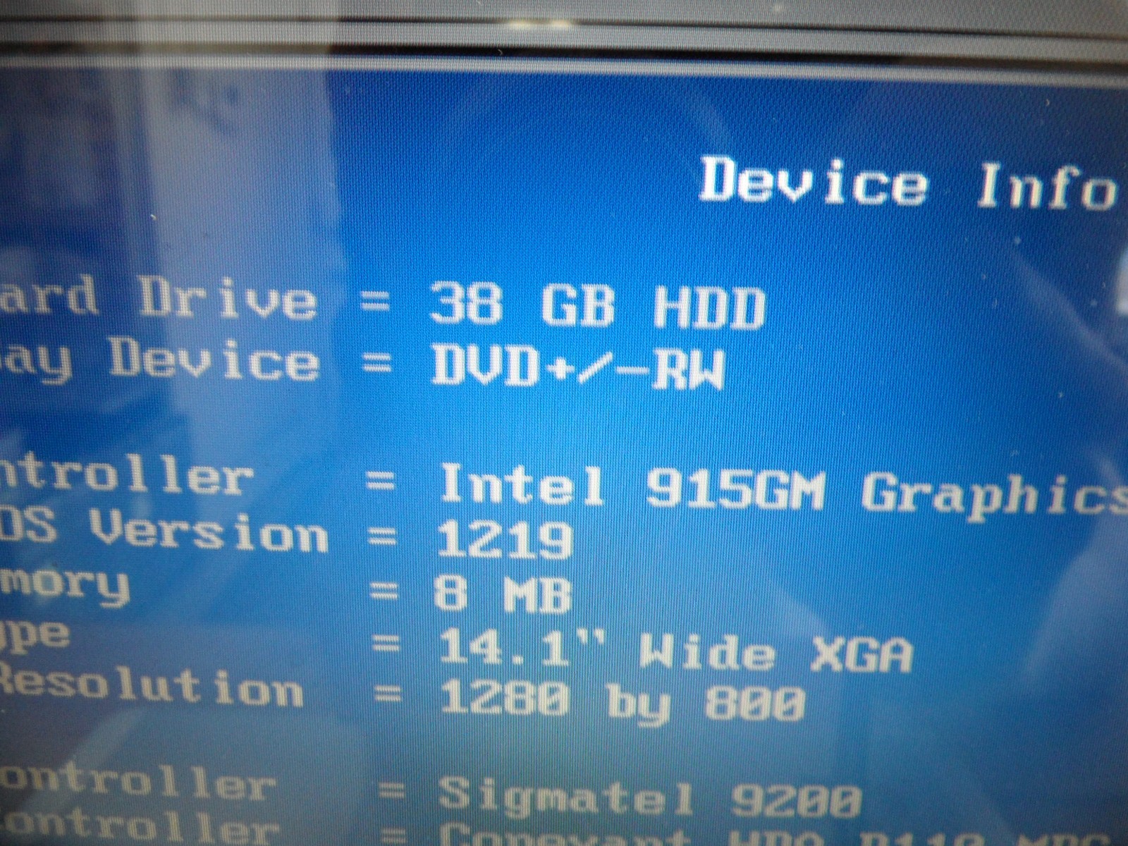 Dell XPS M140 Laptop For Parts Posted Bios Hard Drive Wiped *
