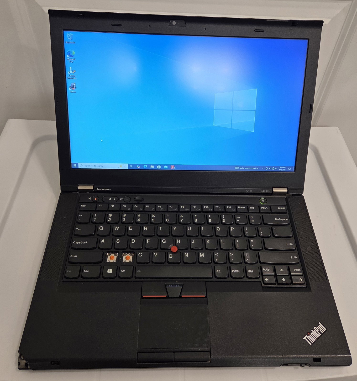 Lenovo ThinkPad T430s i5-3320M 8GB RAM 238GB SSD Win 10 Parts READ