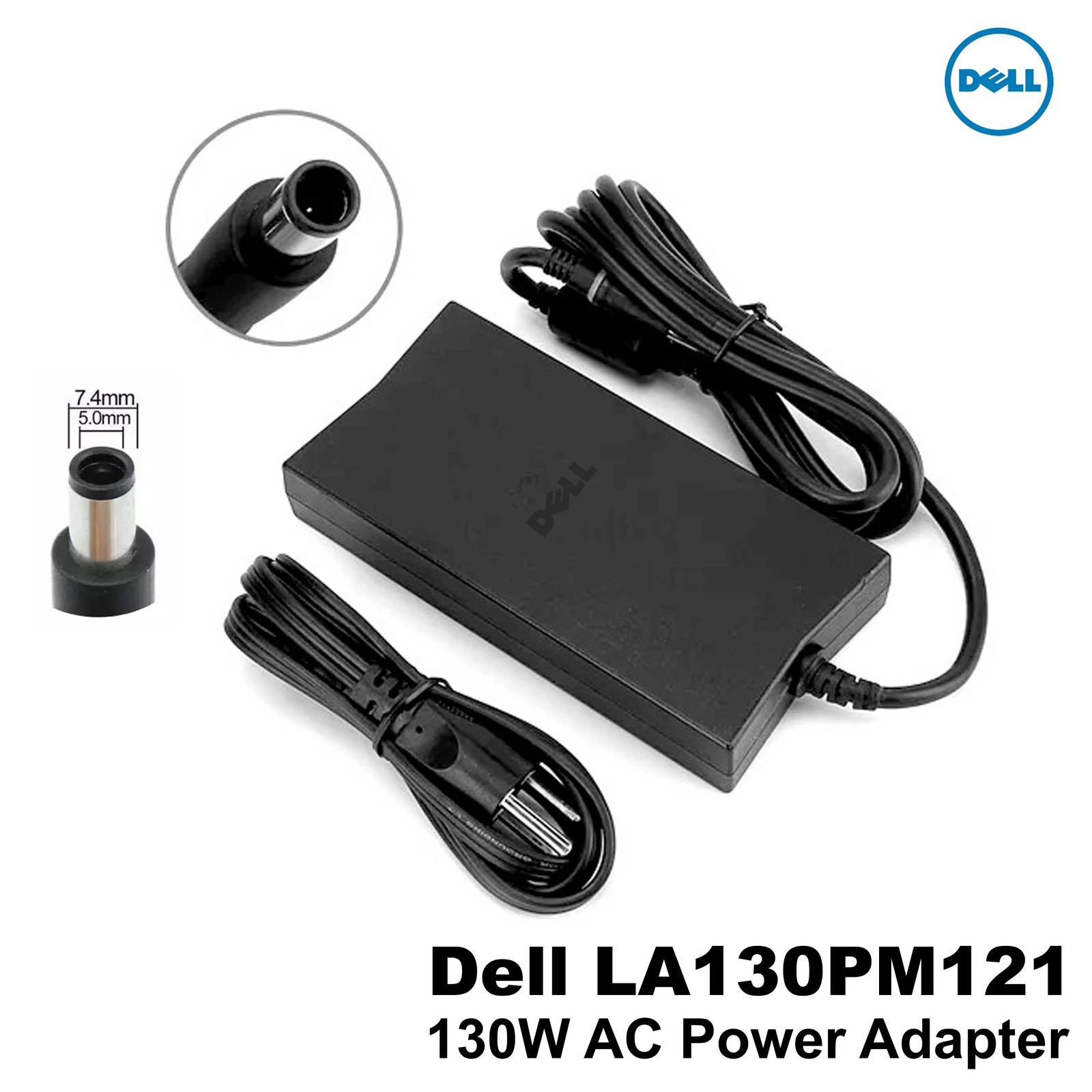 Dell Latitude 15 E6510 130W AC Adapter Charger DA130PE1-00 19.5V 6.67A VJCH5
