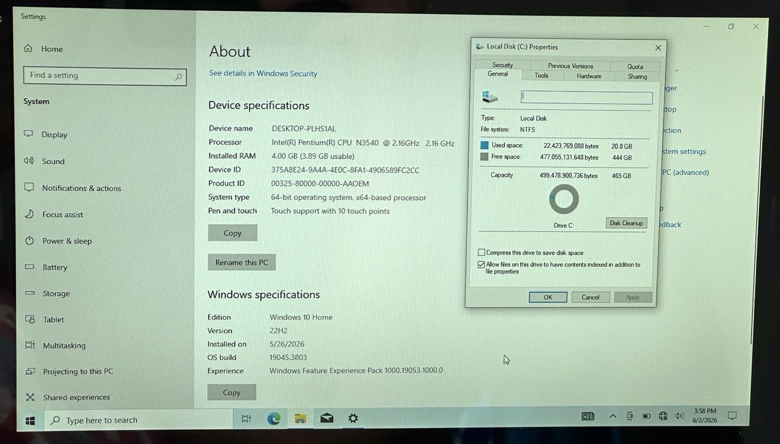 Dell Inspiron 11-3147 11″ 2-in-1 Touch Laptop Pentium N3540 4GB 500GB HDD Win 10