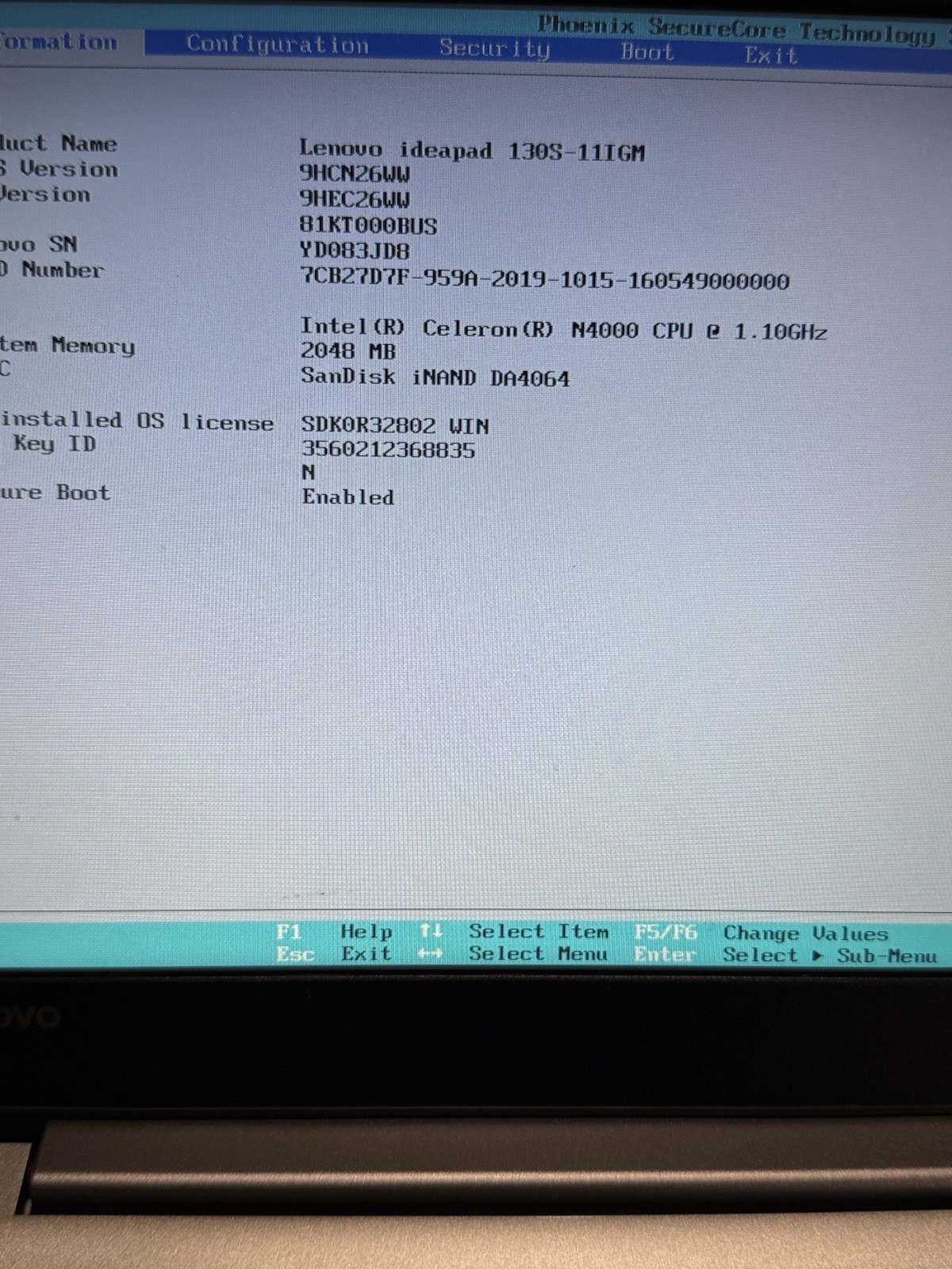 Lenovo Ideapad 130S-11IGM – Good Working Condition – Wiped and Ready to Go!