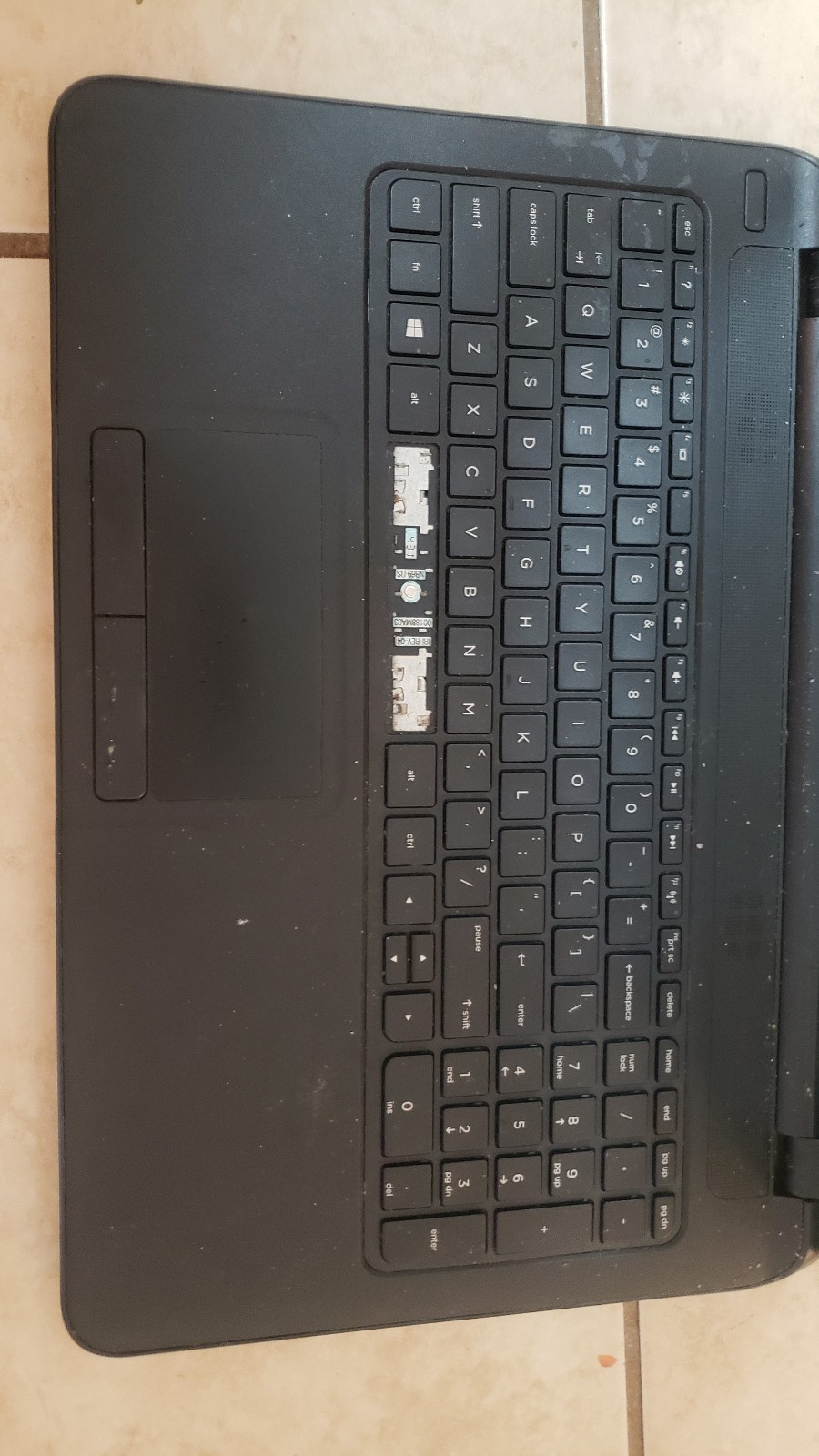 BROKEN 500gb HP 15 Notebook RTL8188EE Black Laptop with touch screen AS IS *READ