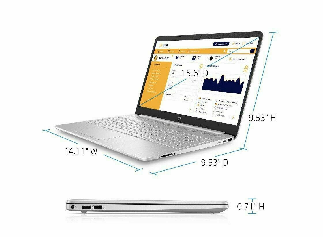 Brand New HP 15.6″ Touch Screen Laptop,Intel i3 10th,4or8GB RAM, 128/256 SSD