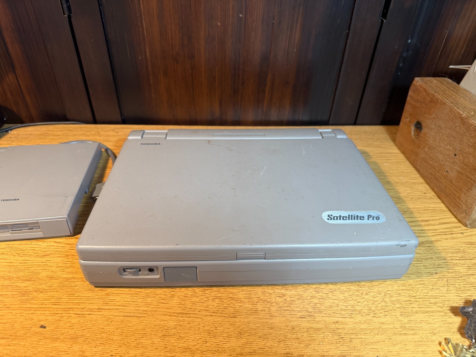 Vintage Laptop Toshiba Satellite Pro 405CS & FDD Case Floppy AS-IS For Parts