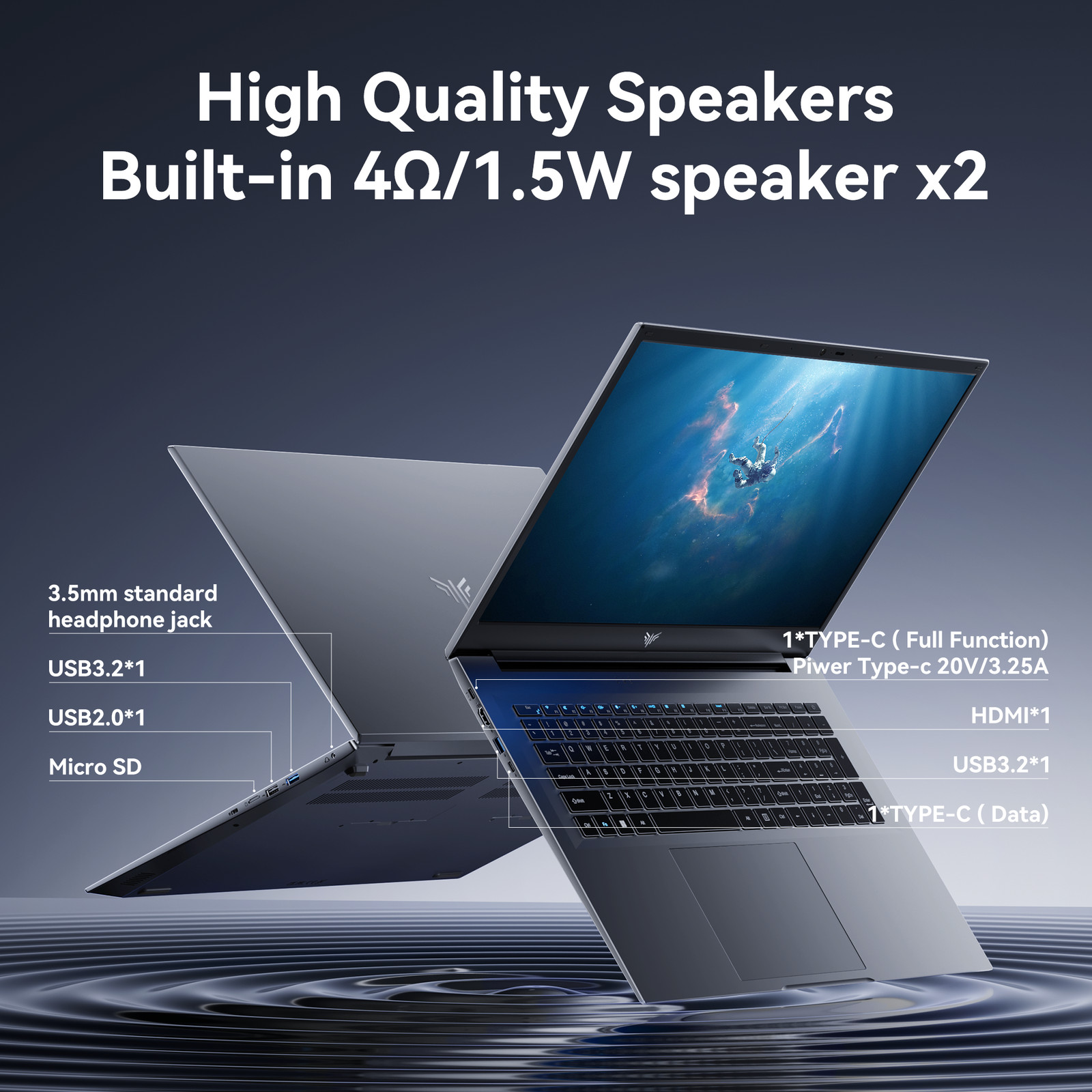 ACEMAGIC AX18PRO 18.5″ Laptop AMD Ryzen 4300U (Up to 3.7GHz) 16GB 512GB SSD