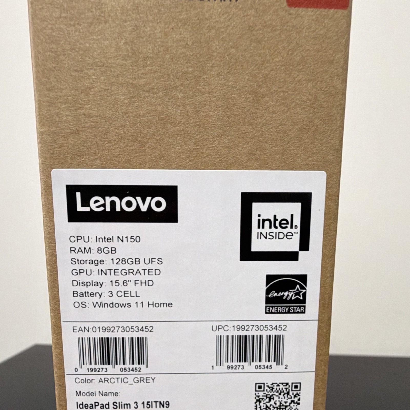 Lenovo IdeaPad Slim 3 15ITN9 15.6″ FHD Intel N150 8GB 128GB eUFS Gray