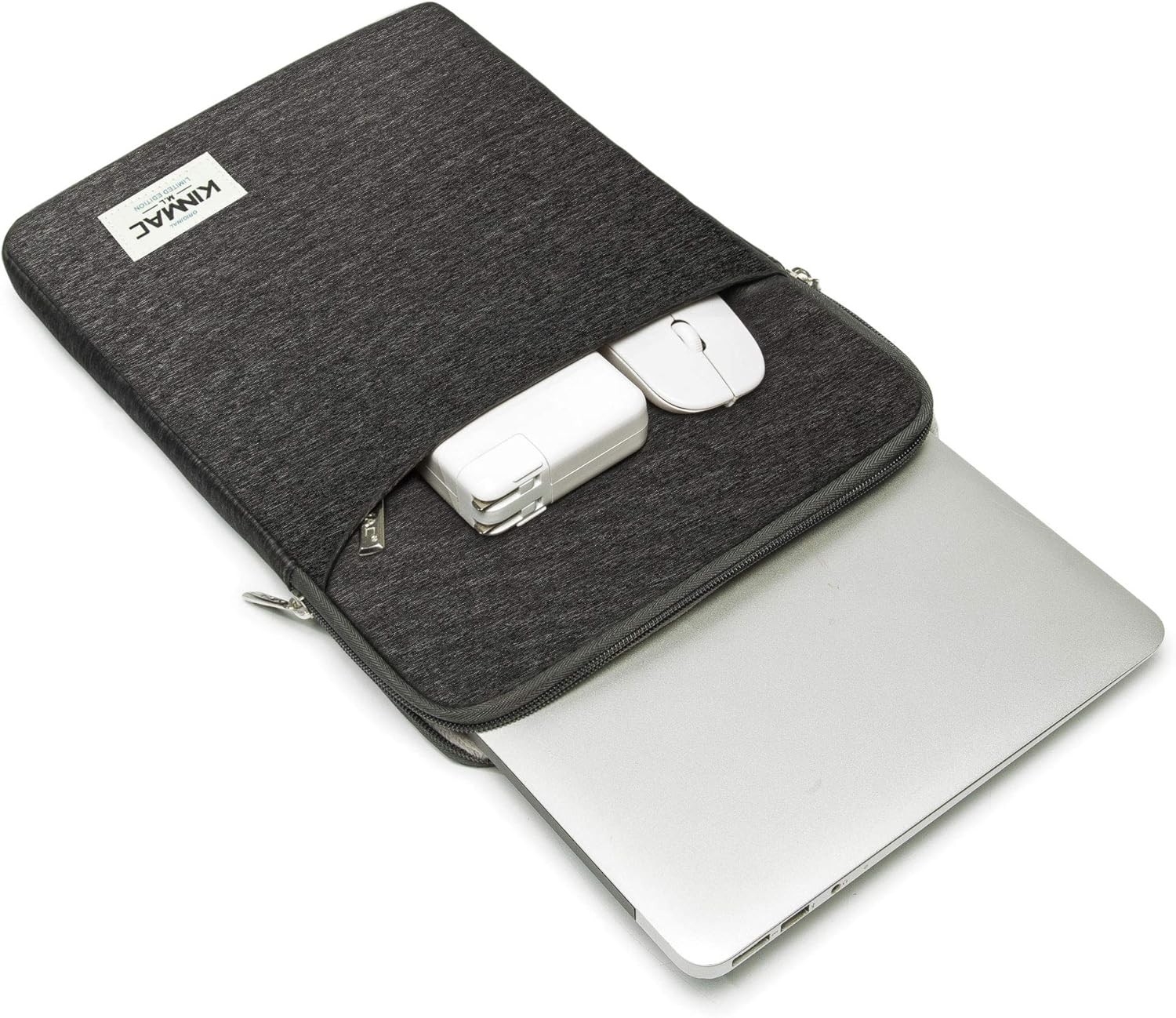 360° Protective Vertical Laptop Sleeve Case Cover for MacBook Pro 14 inch, HP Le
