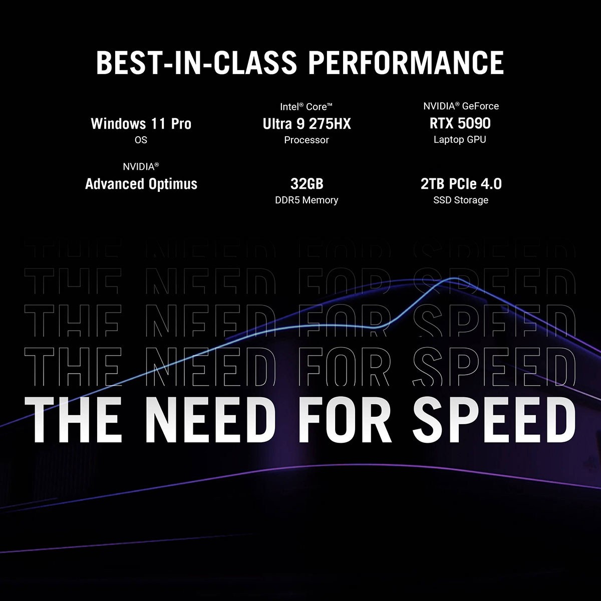ASUS ROG Strix SCAR 16 16″ WQXGA Gaming, Ultra 9 275HX, 32GB, 2TB, RTX 5090,W11P