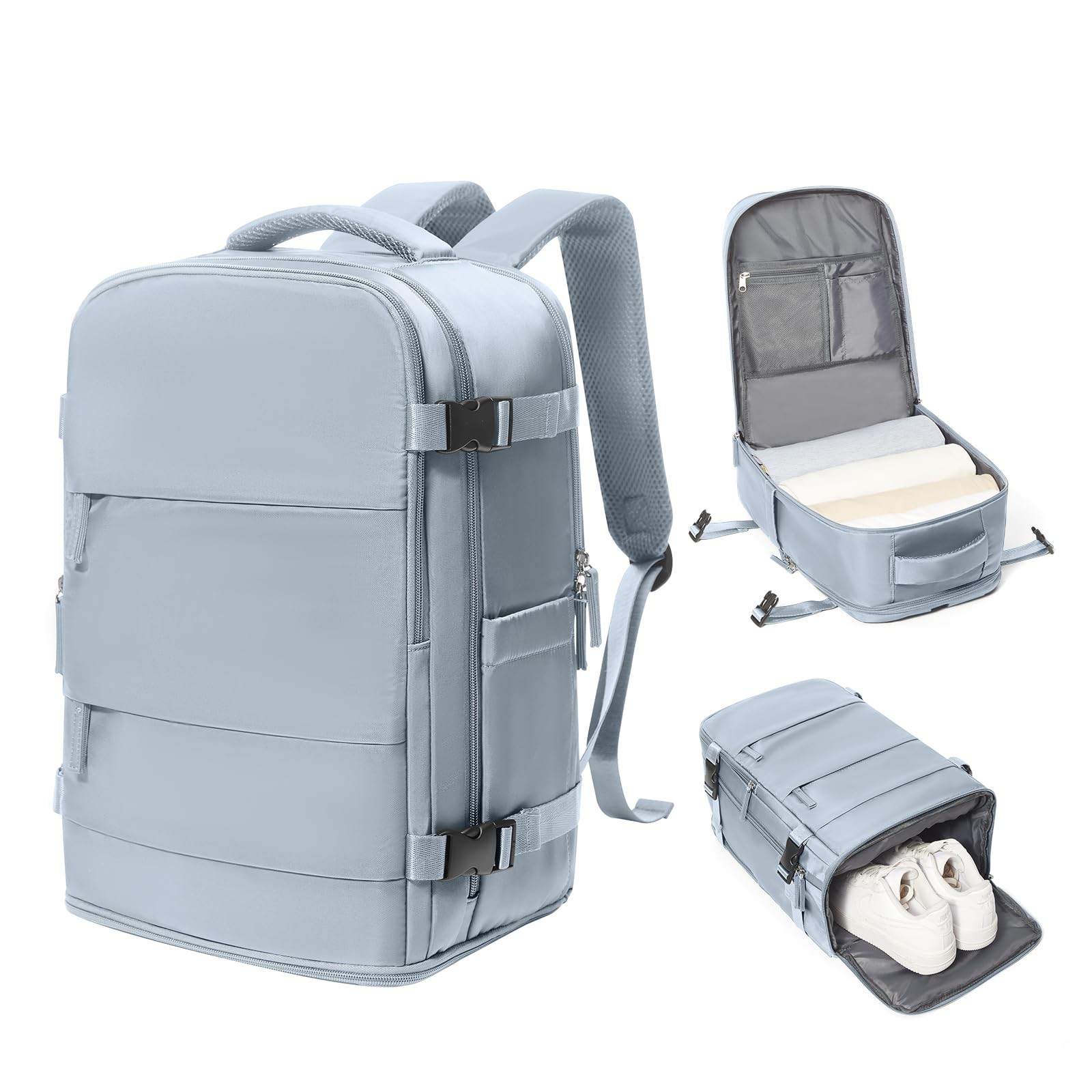 Coowoz Travel Backpack Carry On for Women & Men, Gym, Laptop Compartment