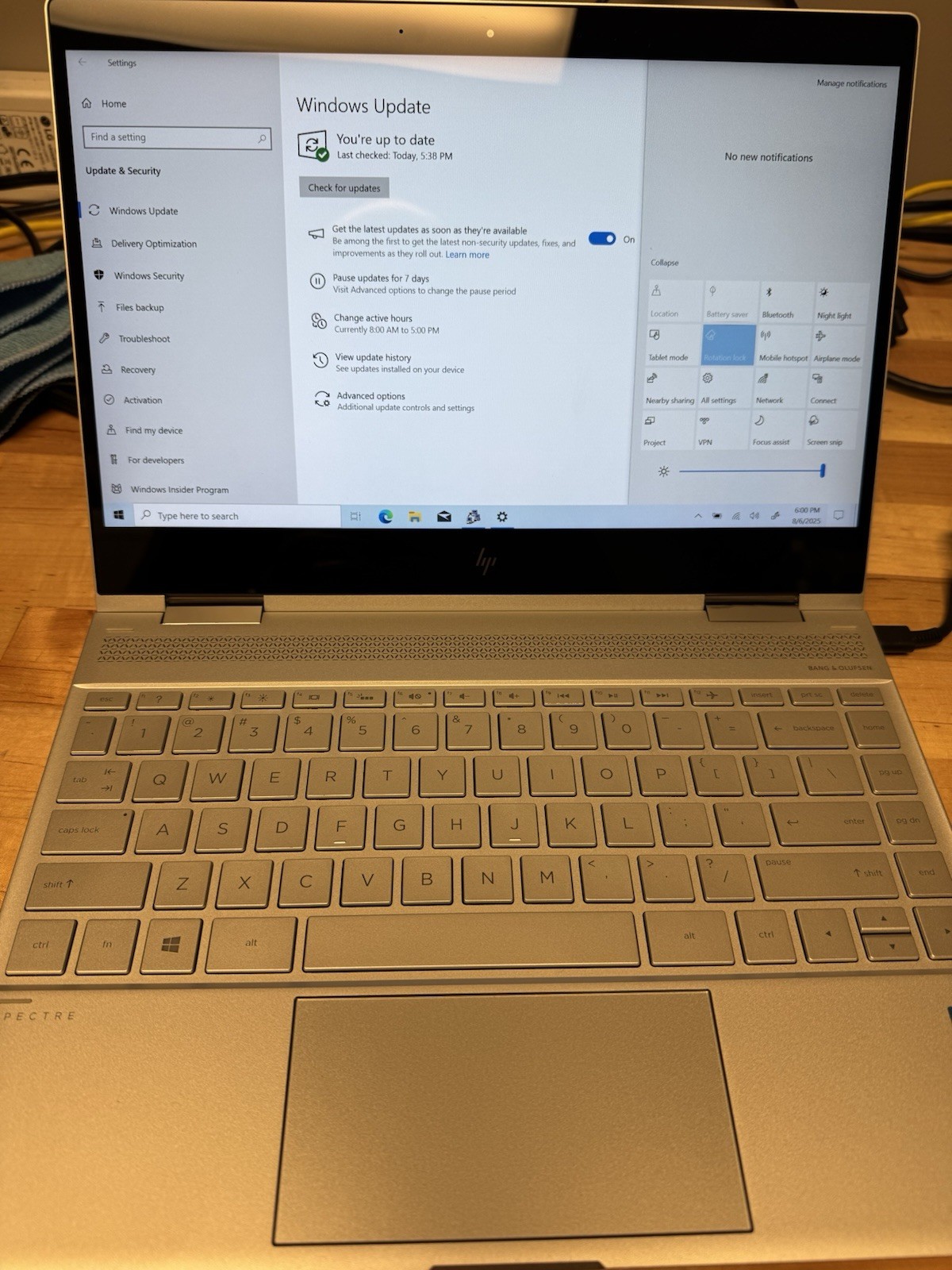 HP Spectre x360 13-AE091MS 13.3″ Touch / Intel i7-8550U 8GB 256GB SSD Win 10