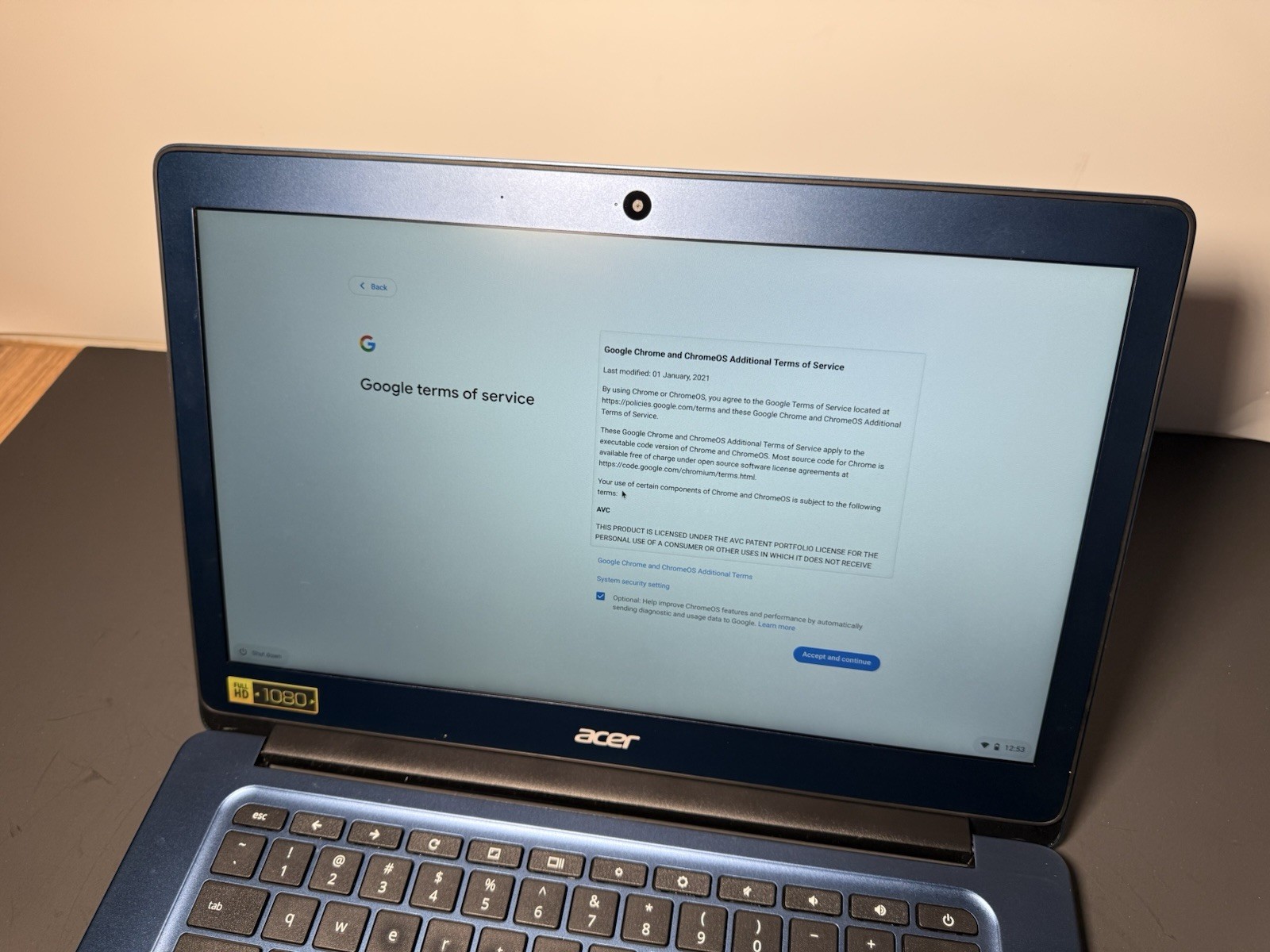Acer Chromebook 14 CB3-431 Laptop 4 GB RAM 32 GB eMMC Blue W/ Case TESTED RESET