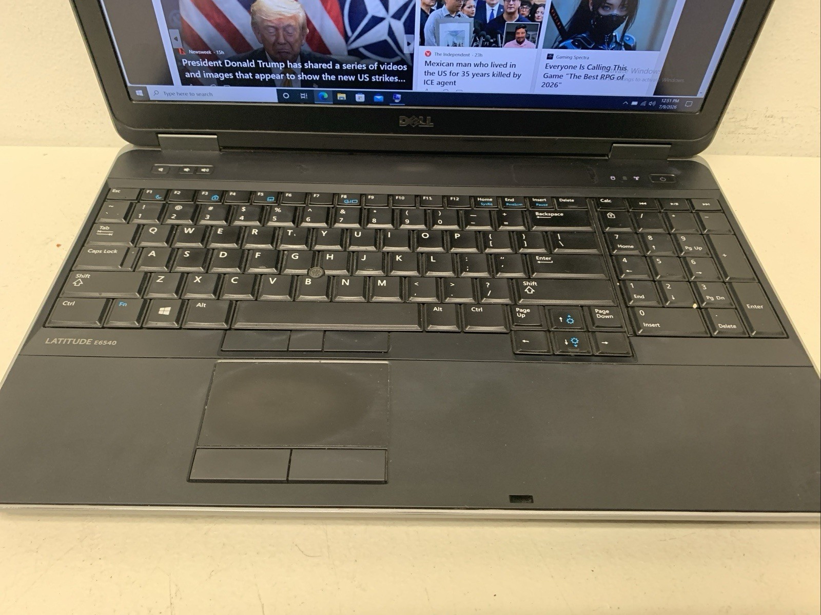 Dell Latitude E6540 Core i5 4310M 2.7GHz 12GB RAM 128gbSSD W10P Wind Not Activat