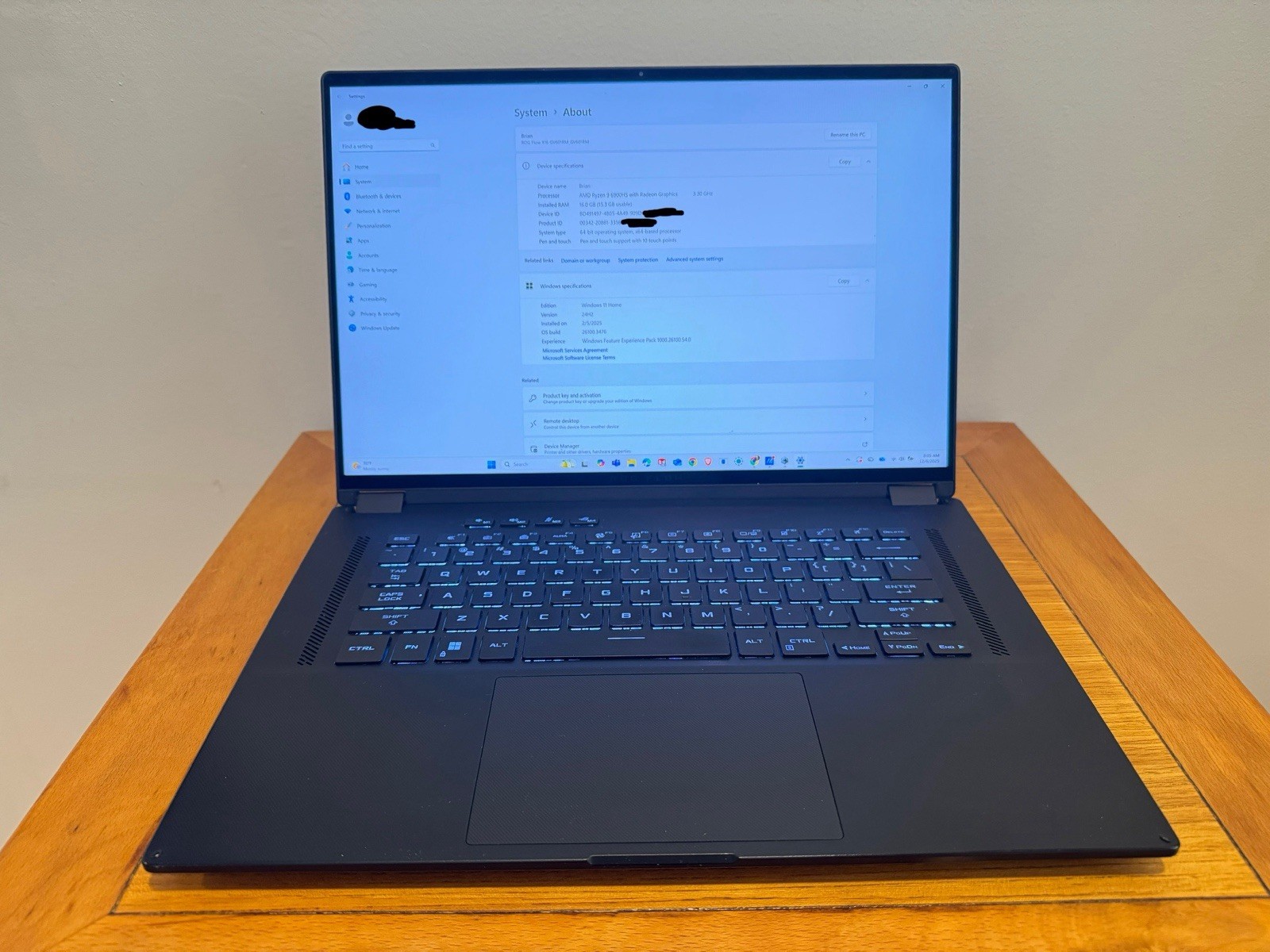 ASUS ROG Flow X16 2 in 1 Gam Laptop RTX 3060 Ryzen 9 6900HS 16GB RAM 1TB SSD PH9