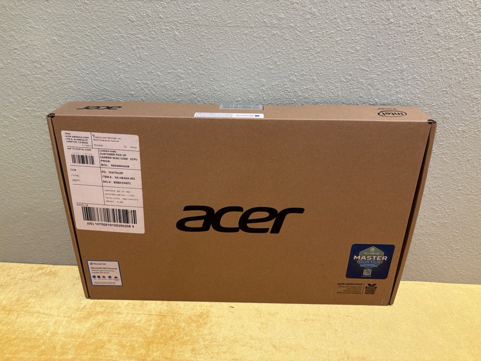 New Acer Aspire 1 15.6″ Laptop | Intel Celeron N4020, 4GB RAM, (A115-31-C2Y3)