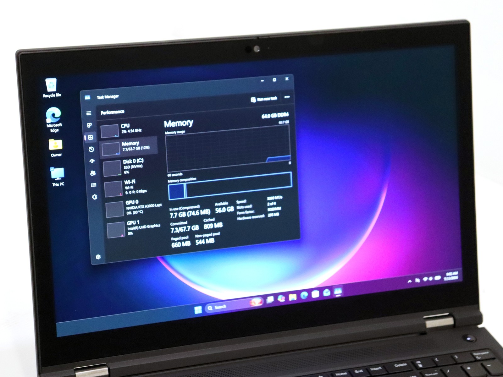 Lenovo ThinkPad P15 Gen 2 15.6″ 4K Intel i7-11850H 64GB 512GB NVMe W11 RTX A3000