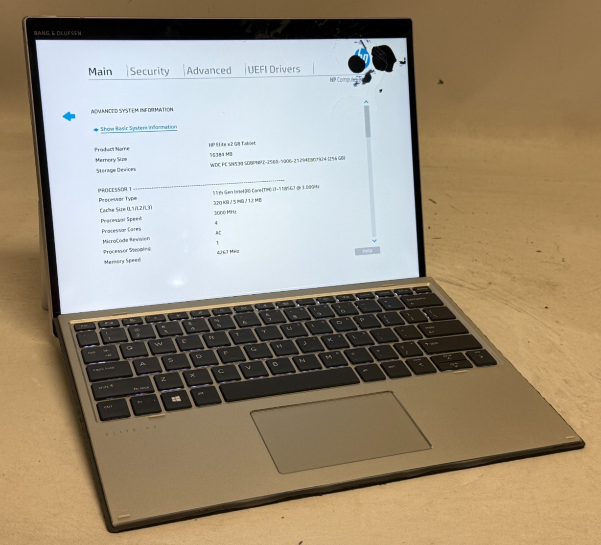HP Elite x2 G8 2in1 (i7-1185G7 – 16GB RAM – 256GB SSD – Win11Home – PARTS)