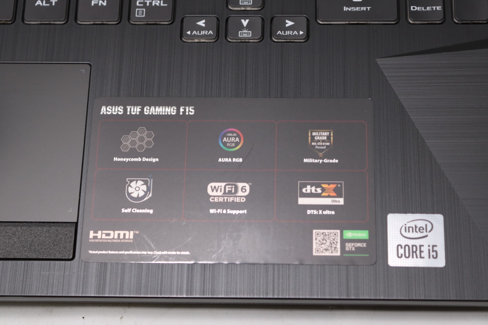 Asus TUF F15 FX506LI 15.6″ i5-10300H 2.5GHz 8GB RAM 1TB SSD GeForce GTX 1650