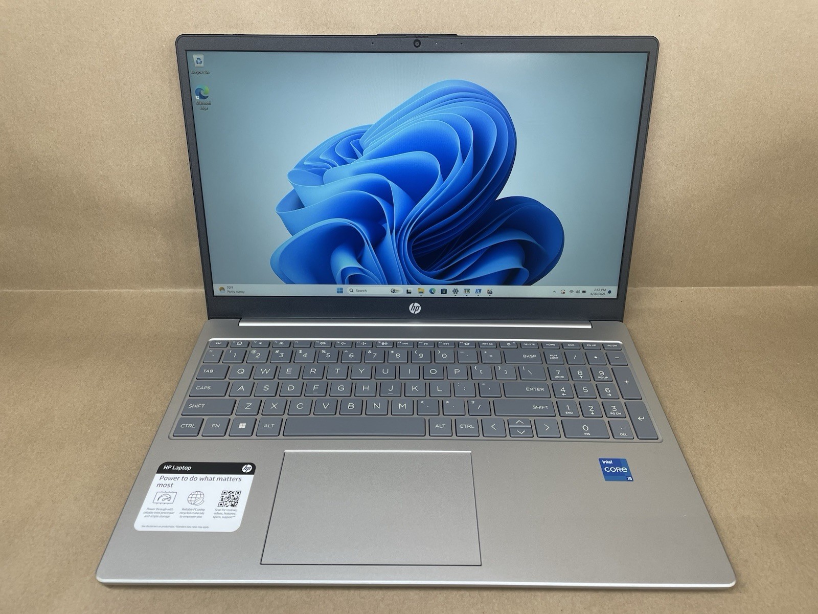 HP 15-fd0095wm 15.6″ i5-1235U@1.30GHz 16GB 512GB SSD Win11 Pro