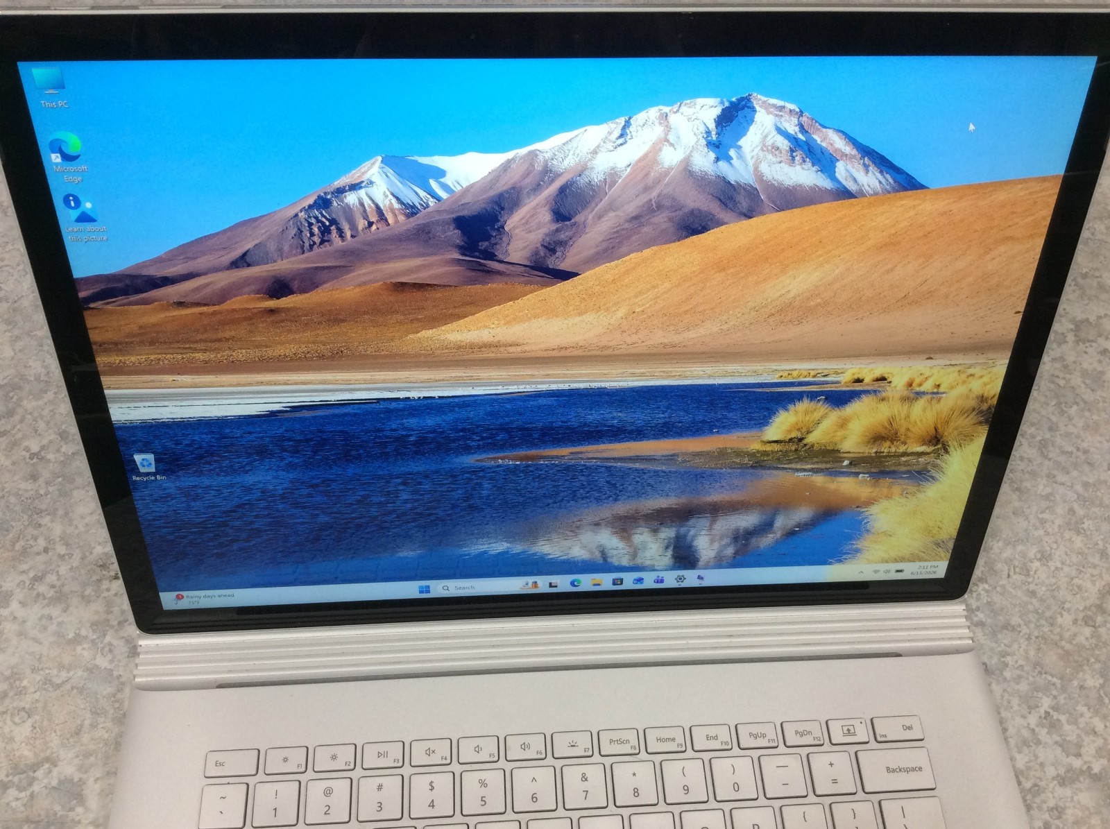 Microsoft Surface Book 2 15 TOUCH i7-8650U 1.9GHz 16GB 512GB NVIDIA GTX 1060 6GB