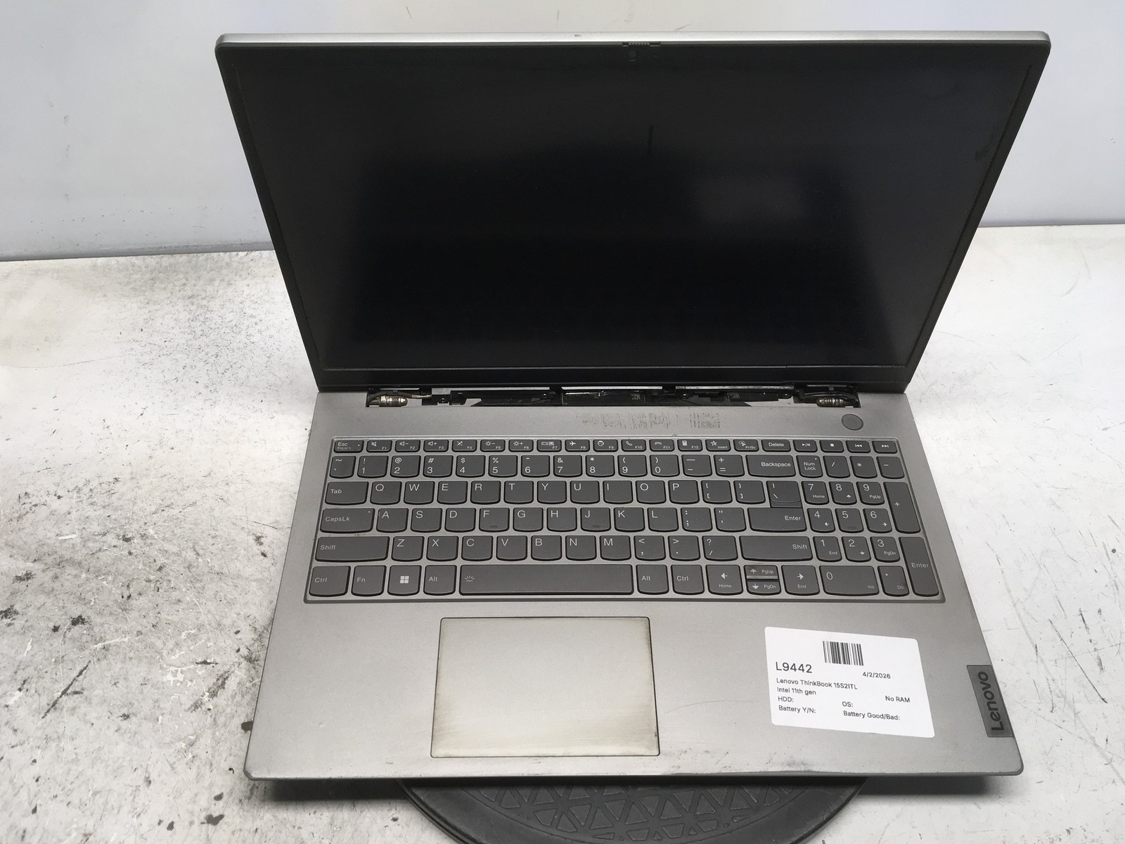 Lenovo ThinkBook 15 G2 ITL Intel Core i5 11th gen No RAM NO HDD No Batt
