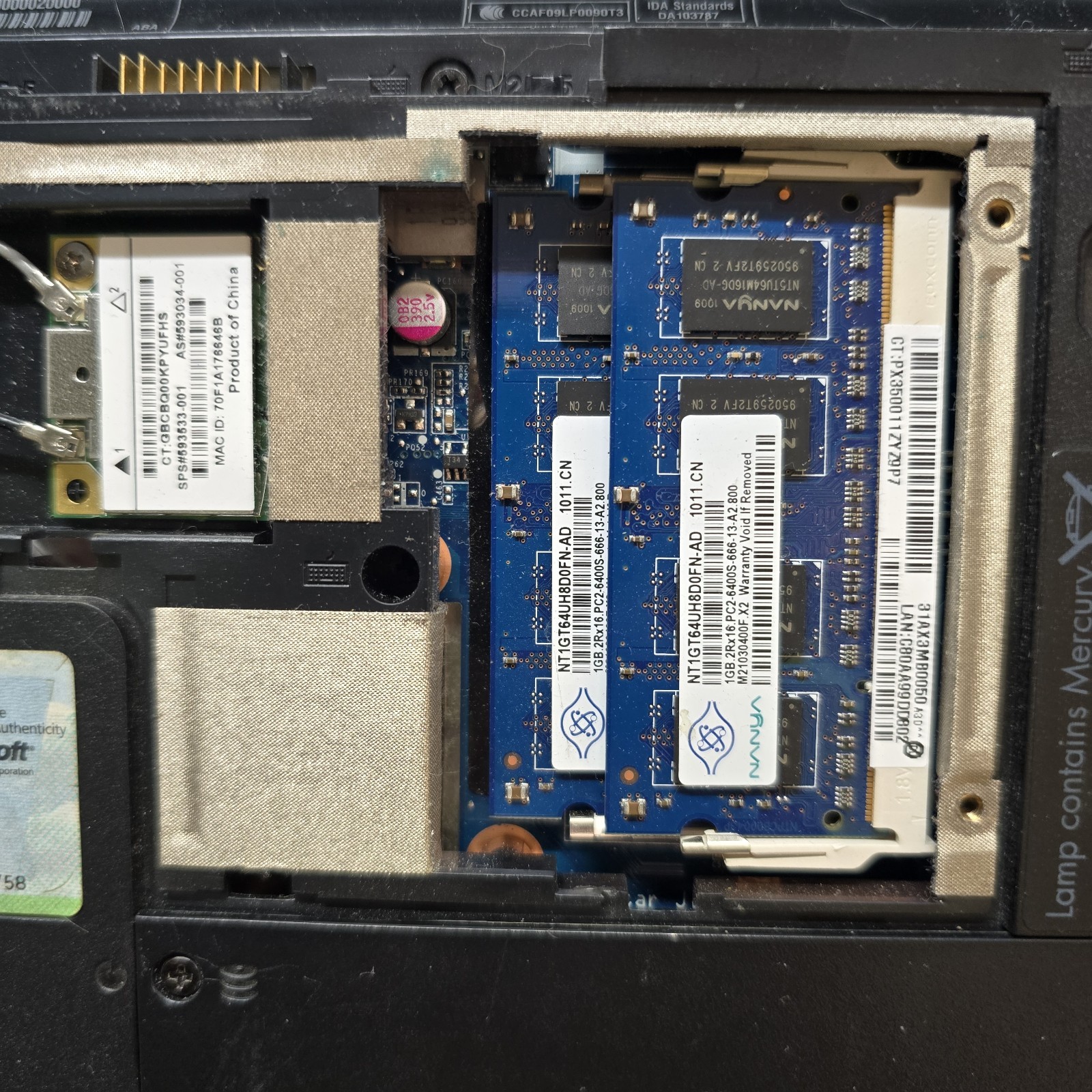 HP G62-225DX Laptop Pentium 2GB RAM No HDD No Battery No Power Parts Repair
