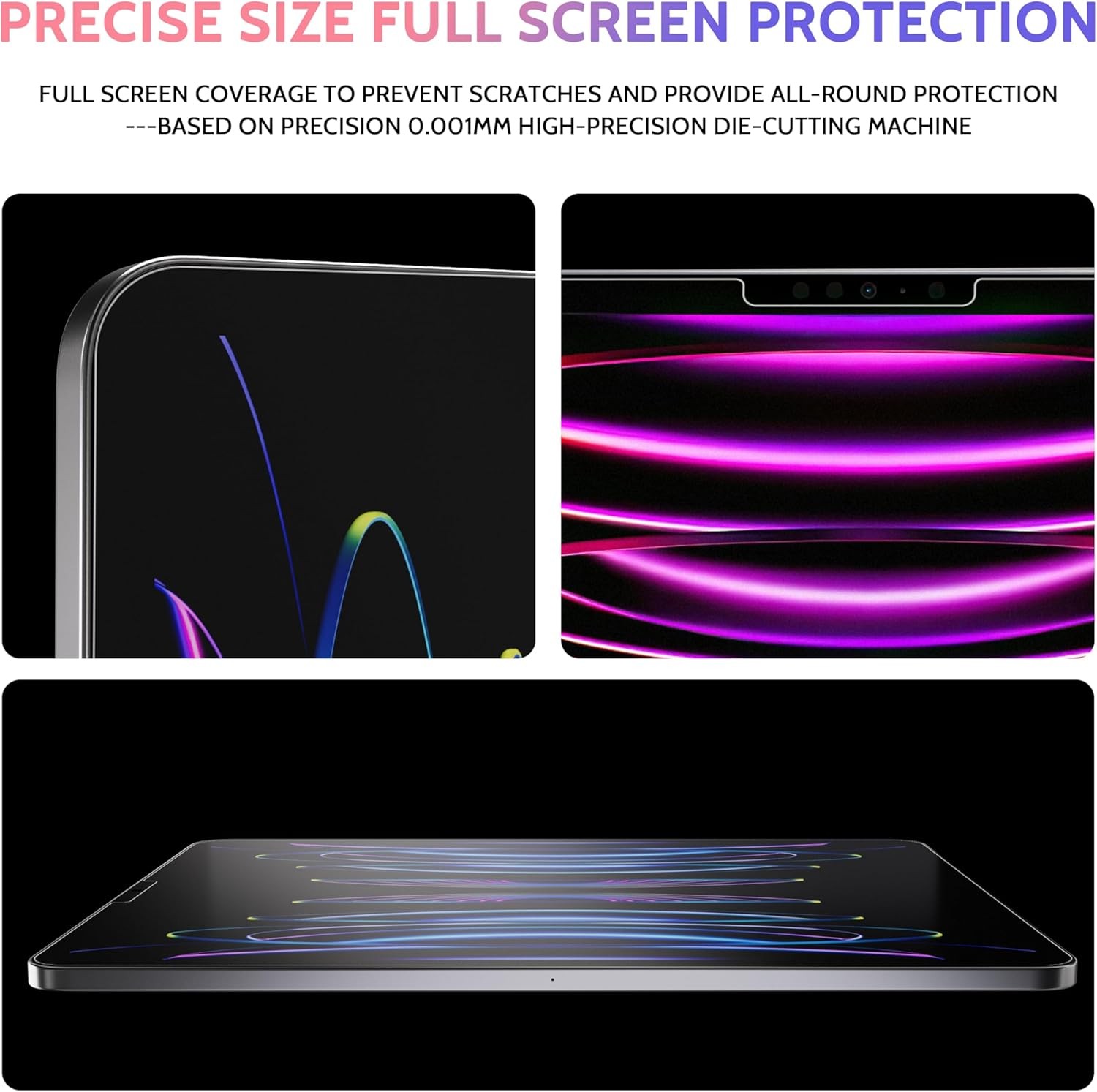 2 Pack Like Paper Screen Protector for iPad Pro 12.9 inch (2022/2021/2020/2018)