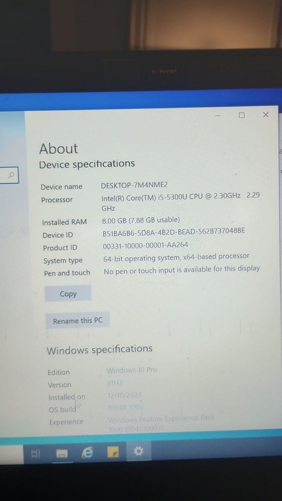 LENOVO THINKPAD X1 CARBON/3RD GEN i5/8GB RAM/256GB SSD/ OFFICE /WIN 10 PRO & PDF