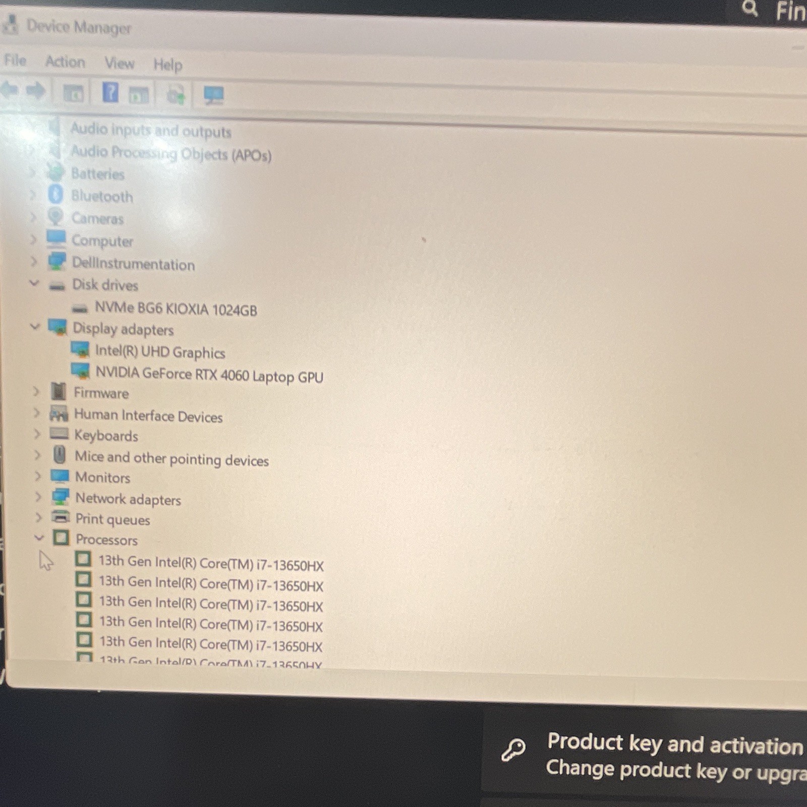 Dell G16 7630 Gaming Laptop i7-13650HX RTX 4060 16GB RAM 1TB SSD 16″ Win11 White