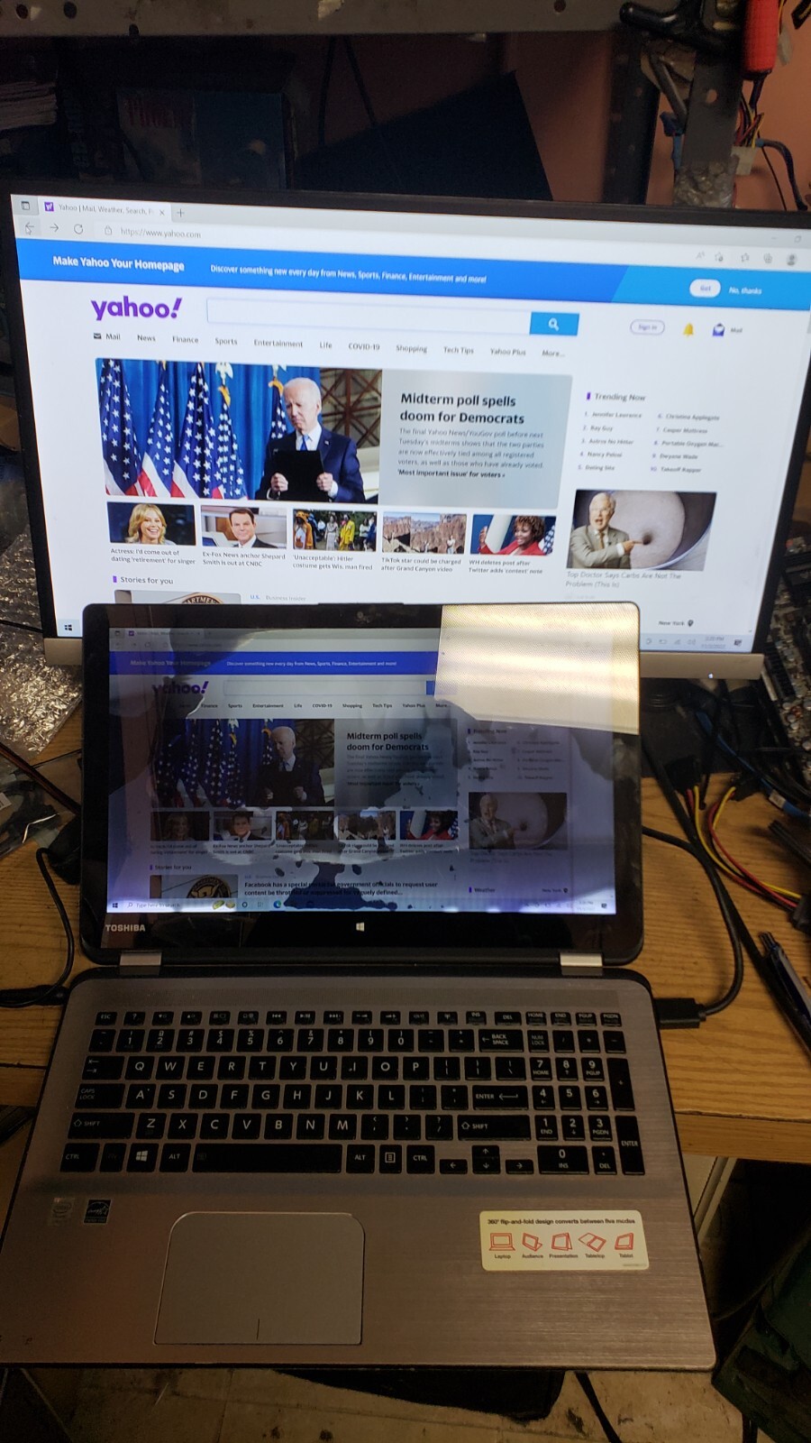 Toshiba Radius Intel i7-4510u 2.0Ghz/8GB/1TB with broken touch screen