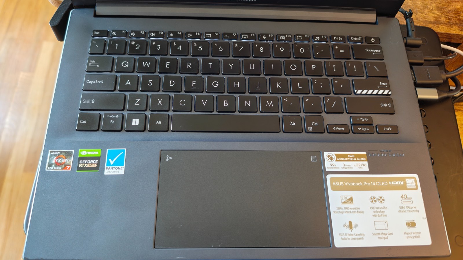 ASUS VivoBook Pro 14 OLED Laptop Ryzen 7 6800H 1TB SSD RTX 3050 GPU 16GB RAM