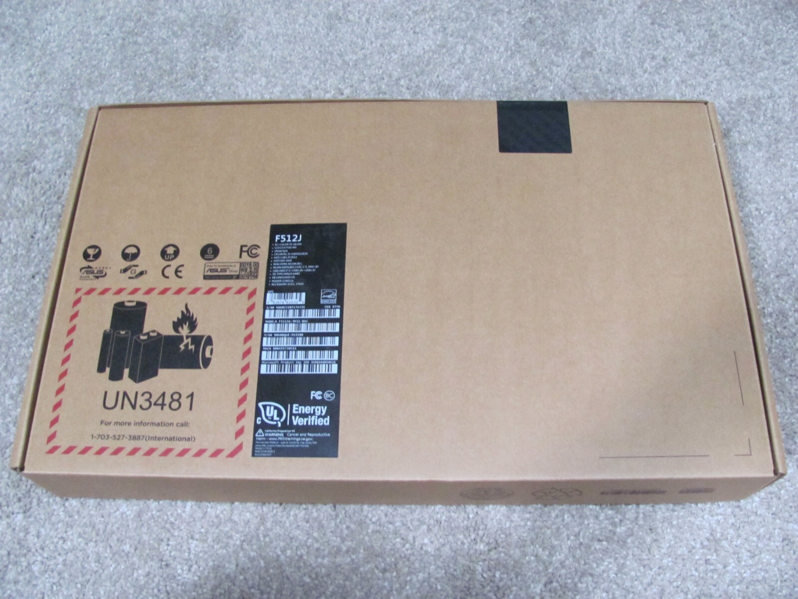 Asus VivoBook 15 F512JA-PH31-BAC 15.6″ Ultrabook Laptop, Intel i3, 4GB Memory