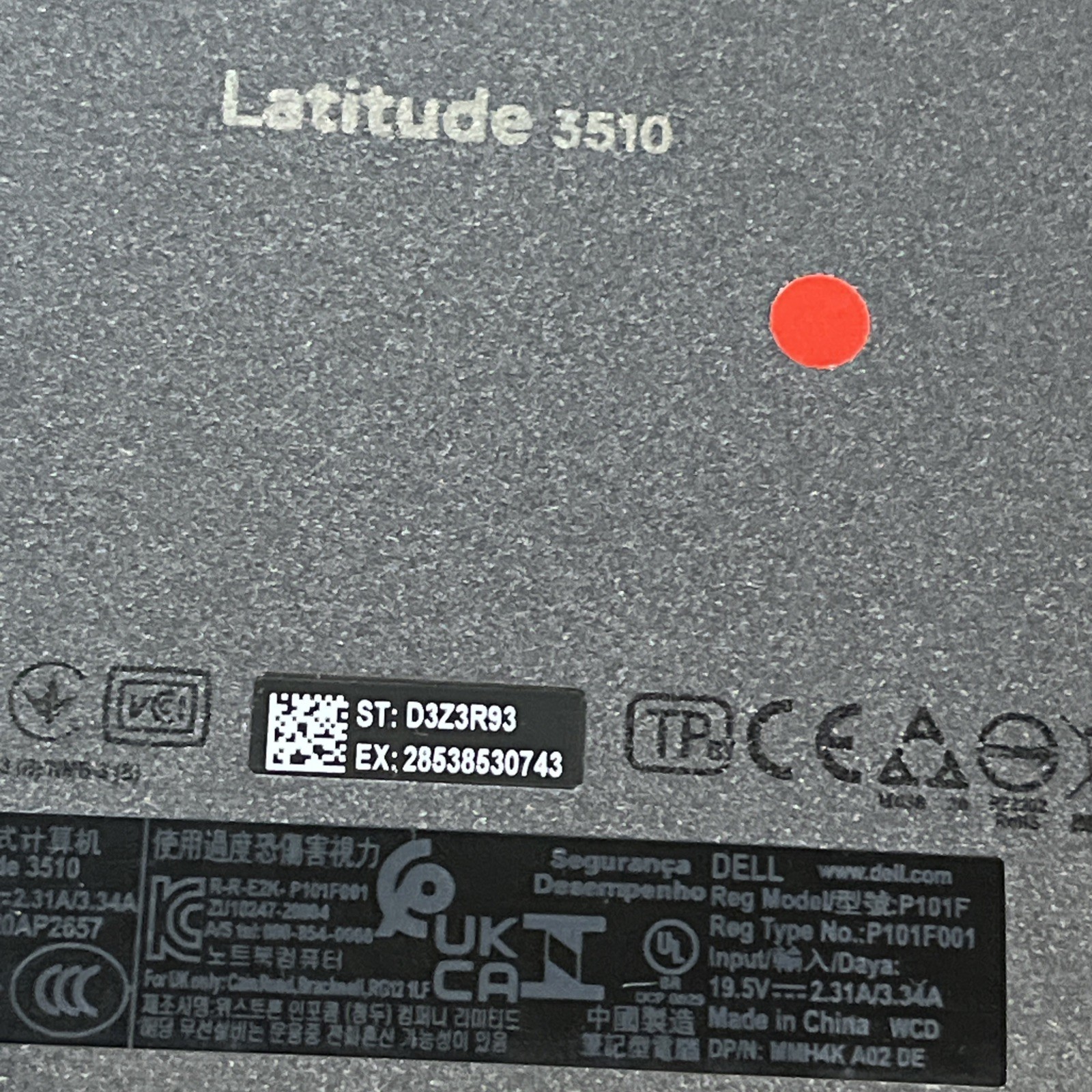 DELL LATITUDE 3510 INTEL CORE I5-10210U 8GB RAM NO HD