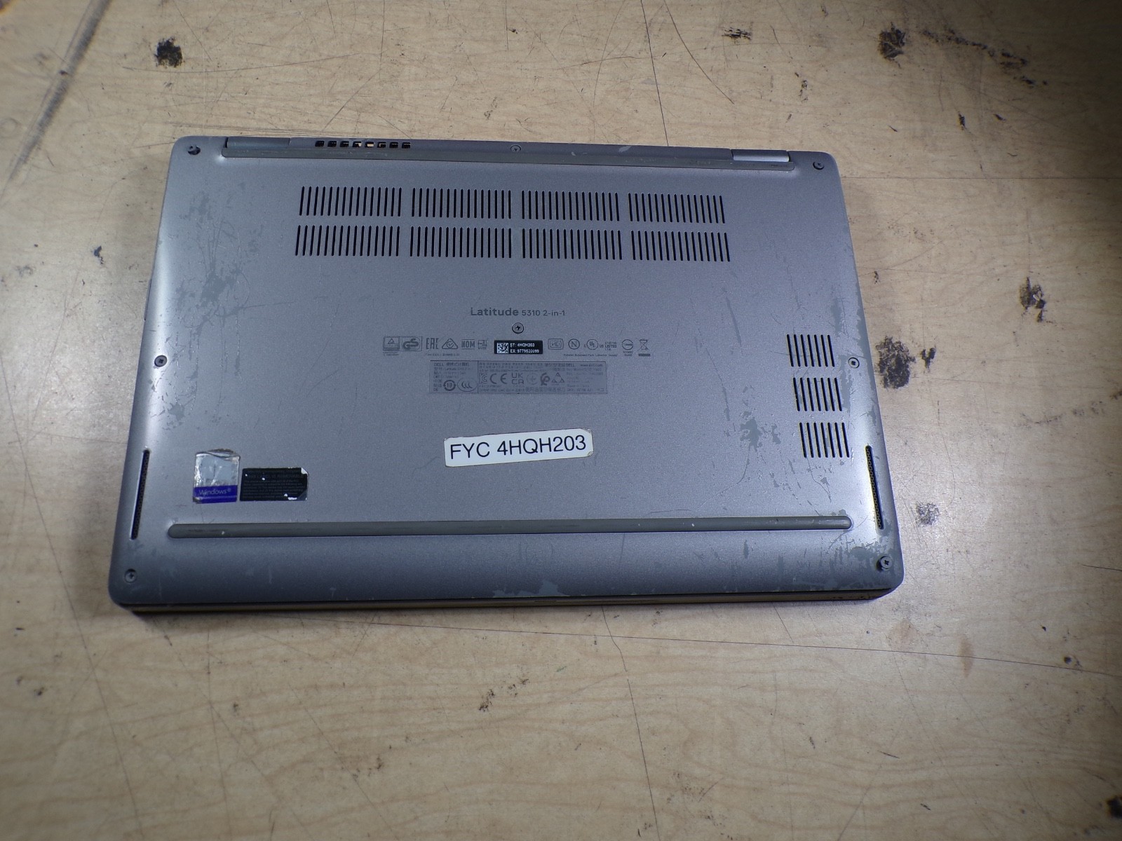DELL LATITUDE 5310 2 IN 1 INTEL CORE I5-10210U 1.60GHZ 16GB RAM **NO HD/ NO CADD
