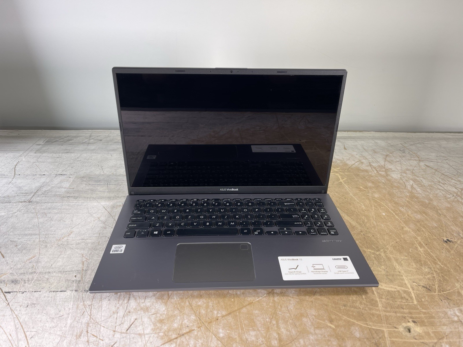 ASUS VIVOBOOK F512J i3-1005G1 @ 1.20 GHz, 12GB RAM, NO HDD/OS