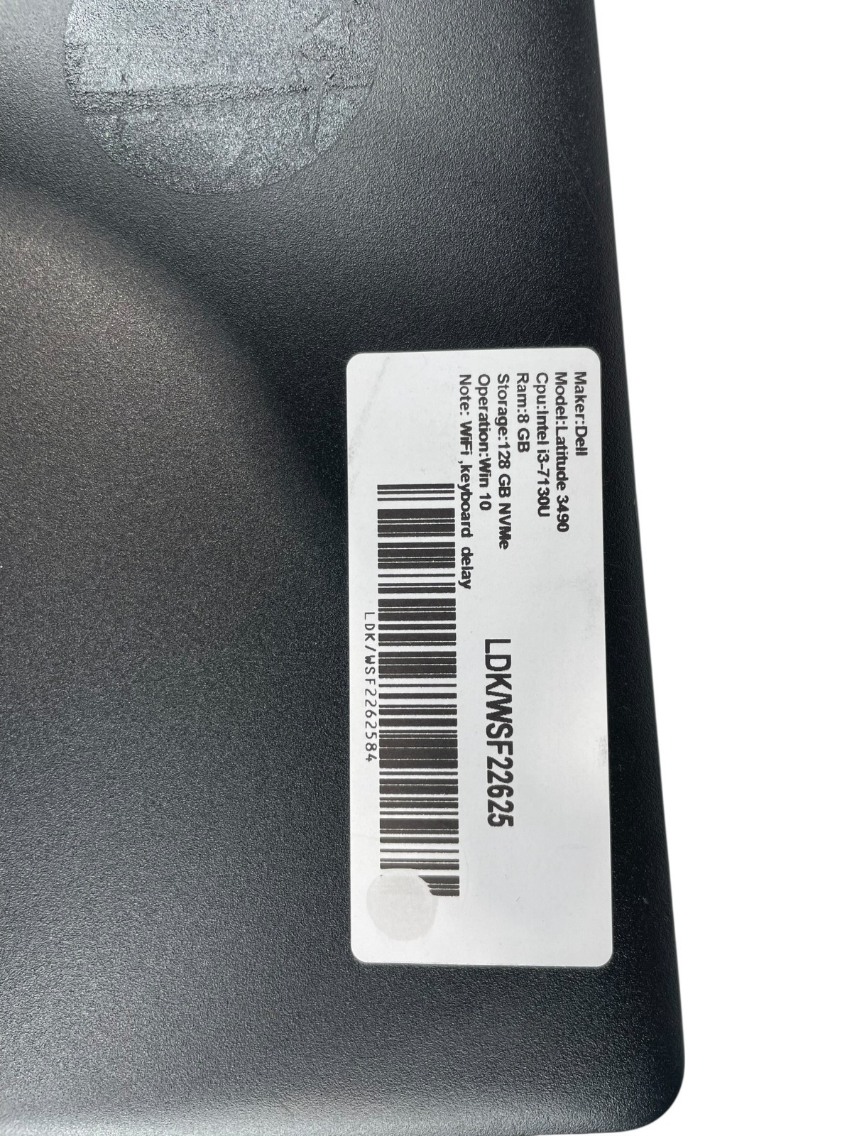 Dell Latitude 3490 Intel Core i3-7130U/ 8GB RAM /128GB NVMe /WIN10 No Charger