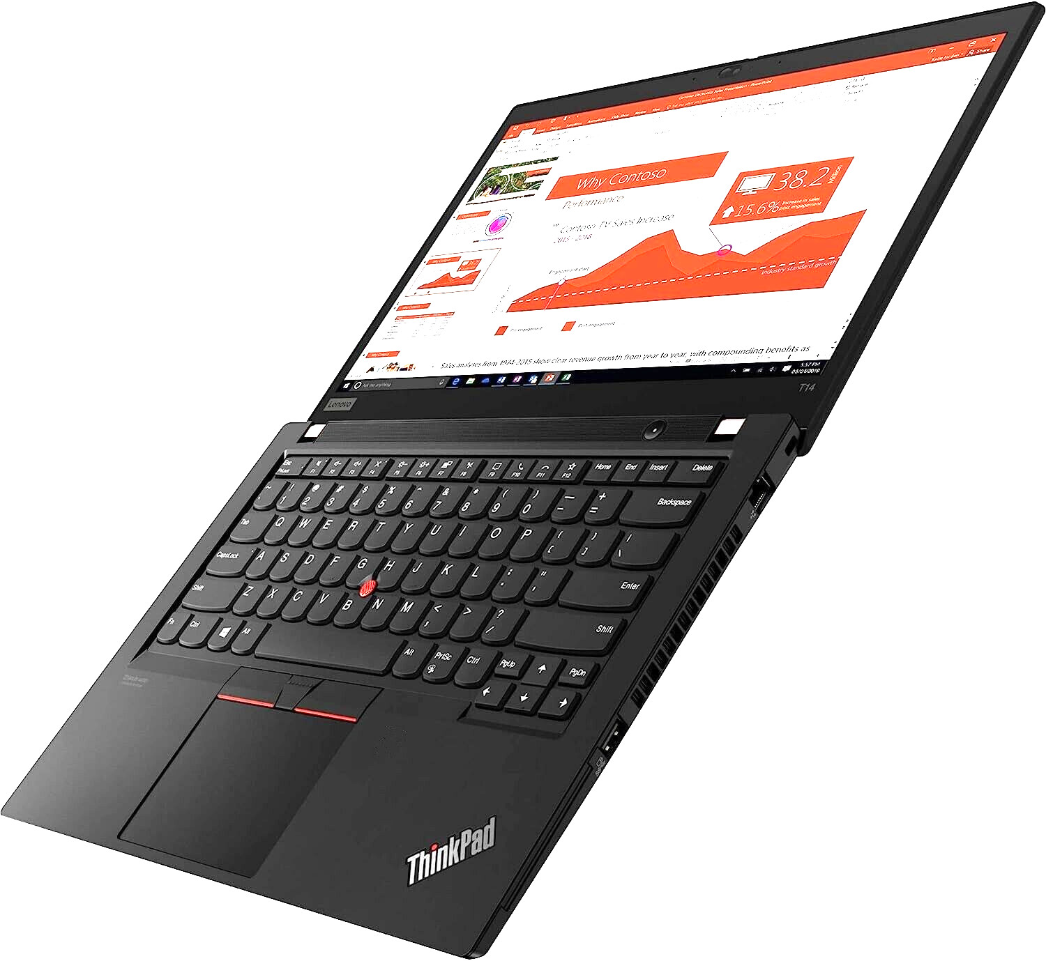 14″ Lenovo ThinkPad 14″ Laptop PC: Intel i5 Quad Core! 8GB RAM! 256GB NVME SSD!