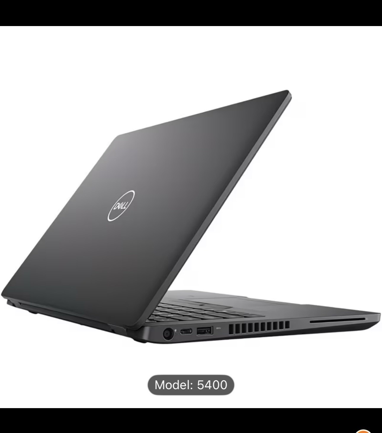 Dell 5400 Notebook Laptop Black HDMI USB Ethernet Webcam Wi-Fi