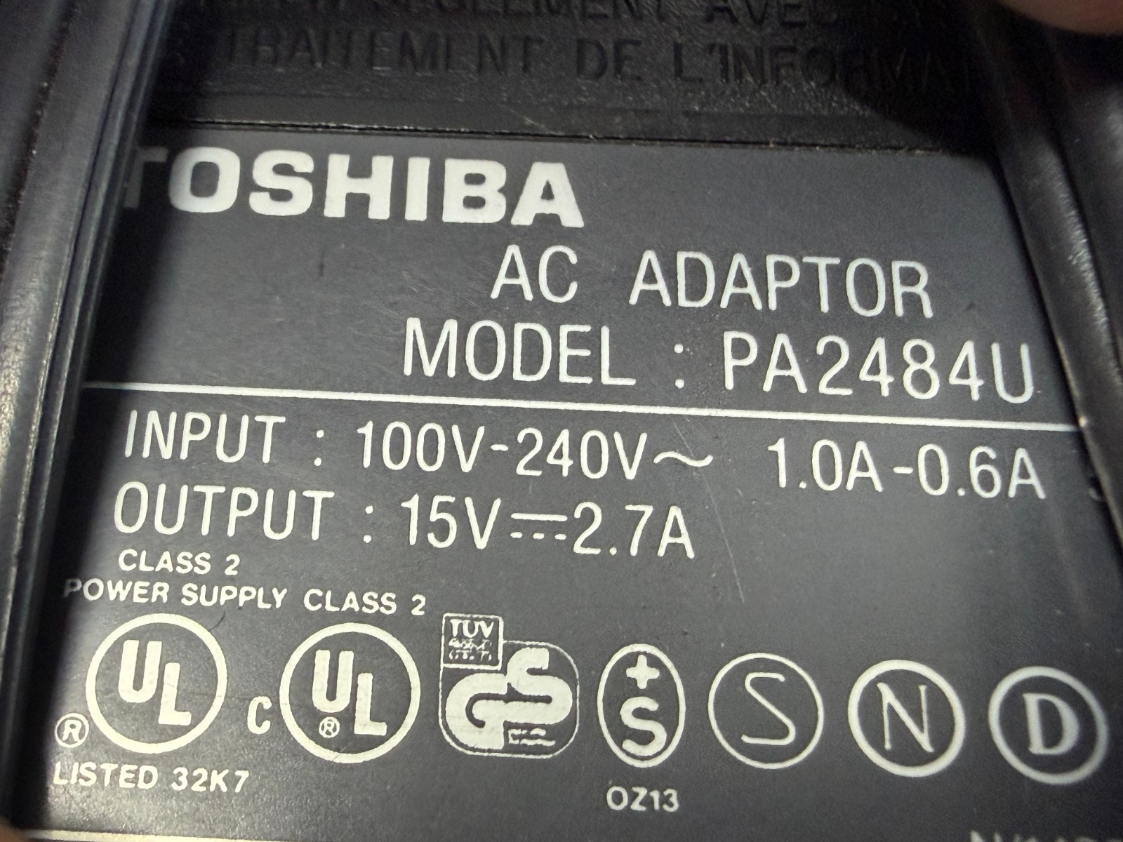 Toshiba Notebook Laptop Tecra 730 XCDT NO HDD w/AC PARTS