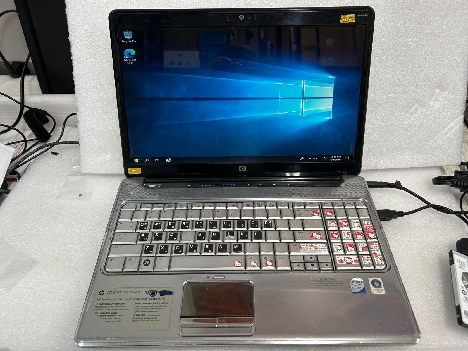 HP Pavilion DV6-1030US Motherboard Core 2 Duo T6400 2GHz 4GB & keyboard topcase