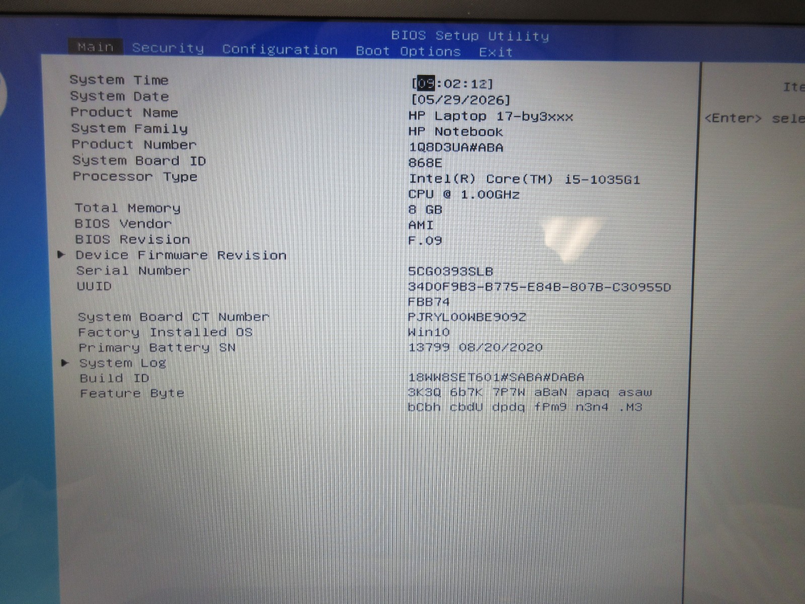HP Pavilion 17-BY3051CL 17.3″ : i5-1035G1 1.0GHz : 8GB RAM : 256GB SSD : Grade C