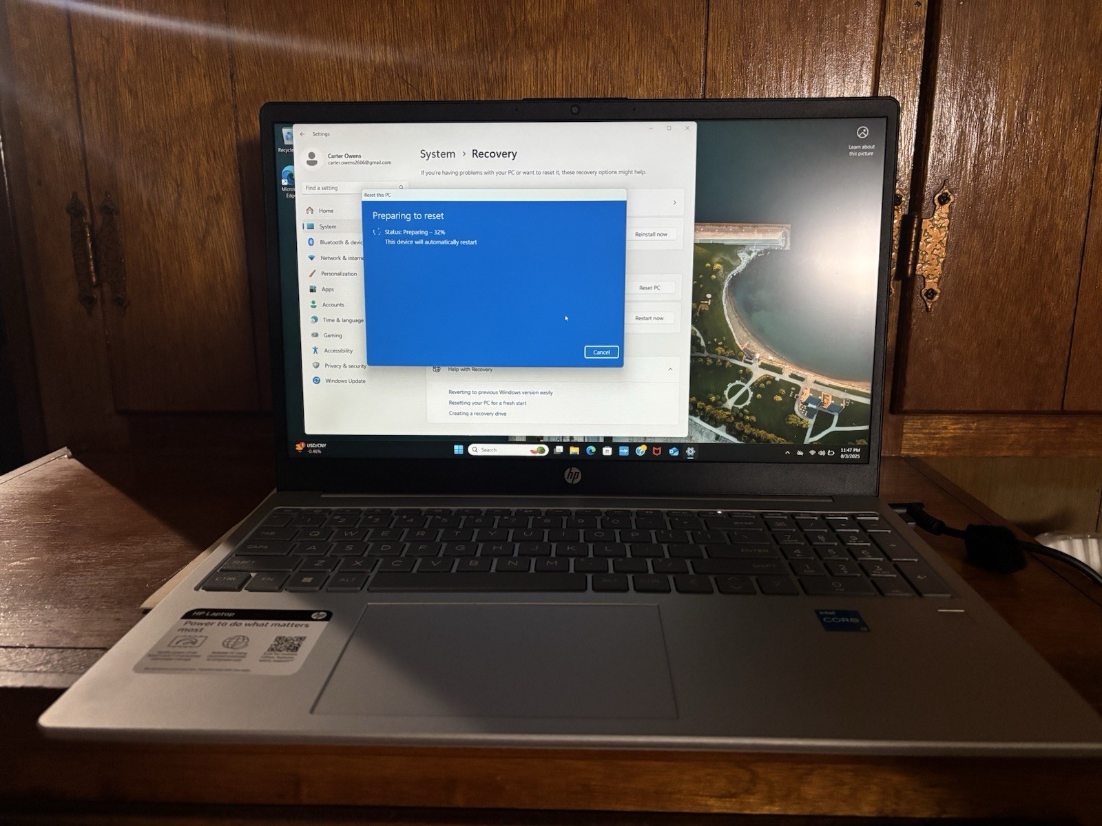 HP 15.6 Inch Natural Silver Windows Laptop