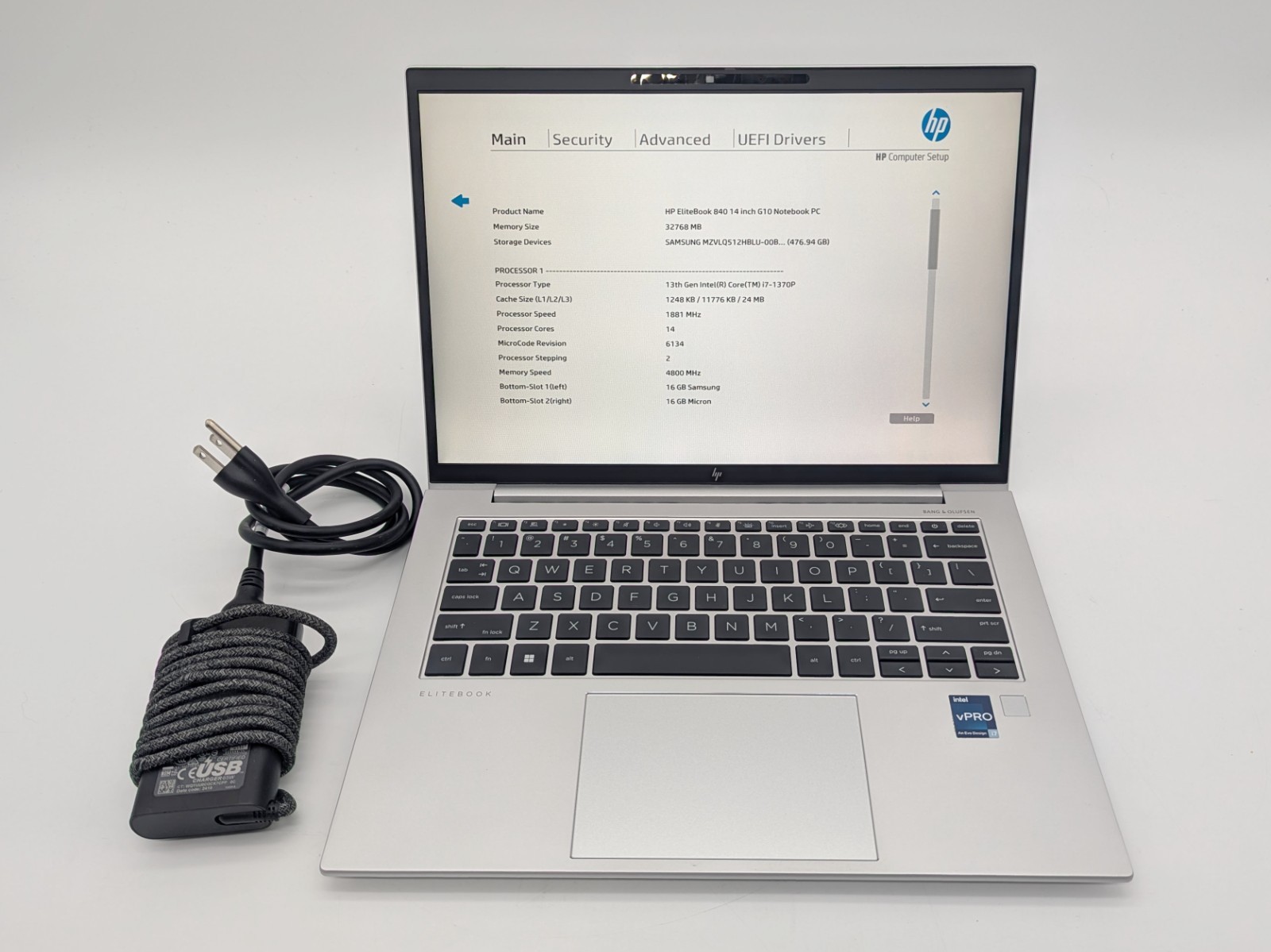 HP EliteBook 840 G10 – 14″ Intel Core i7-1370P 32GB DDR5 RAM 512GB SSD No OS