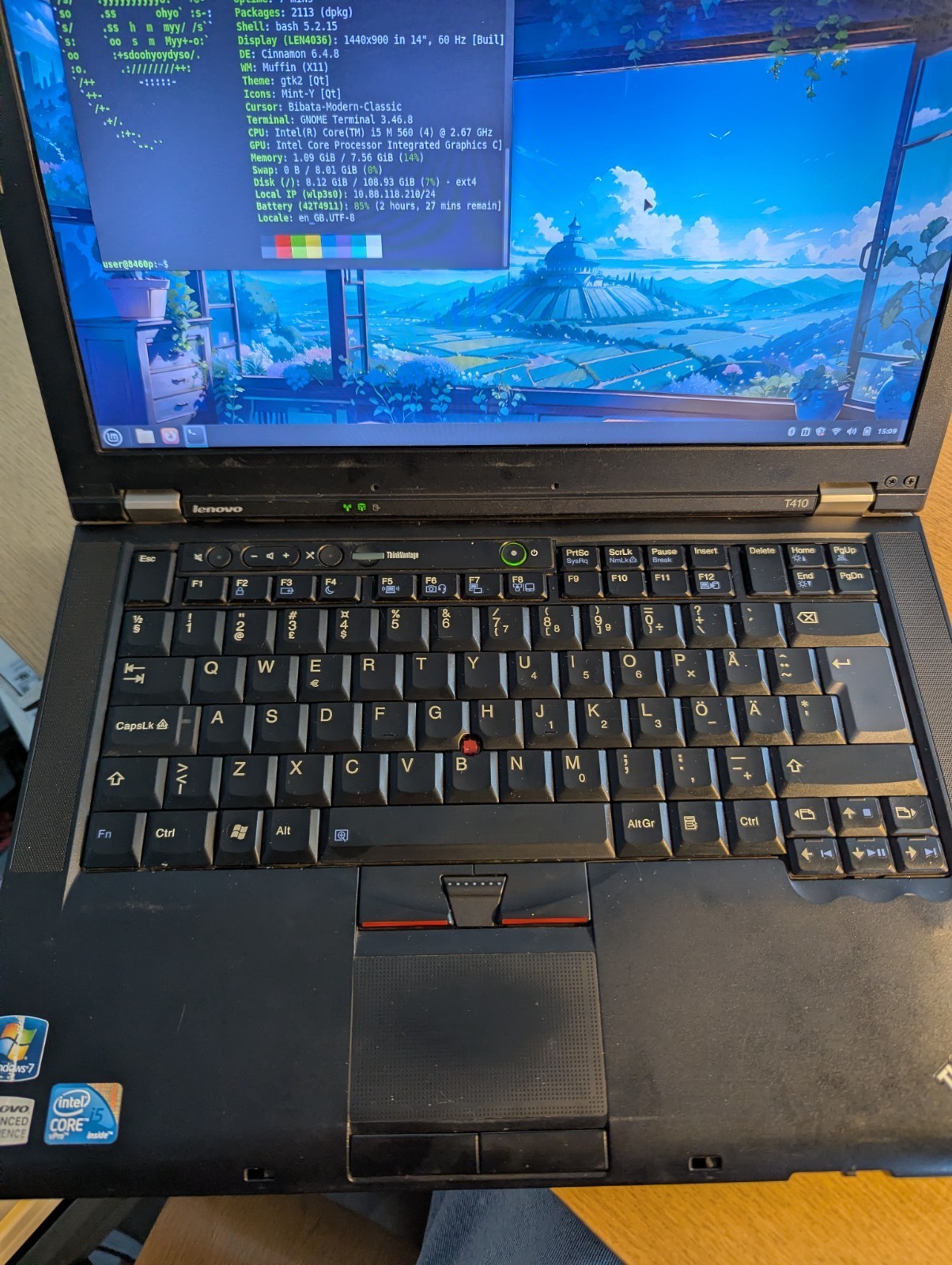 Lenovo Thinkpad T410 Laptop, Intel i5 M560 2.67GHz, 120gb SSD, 8gb RAM